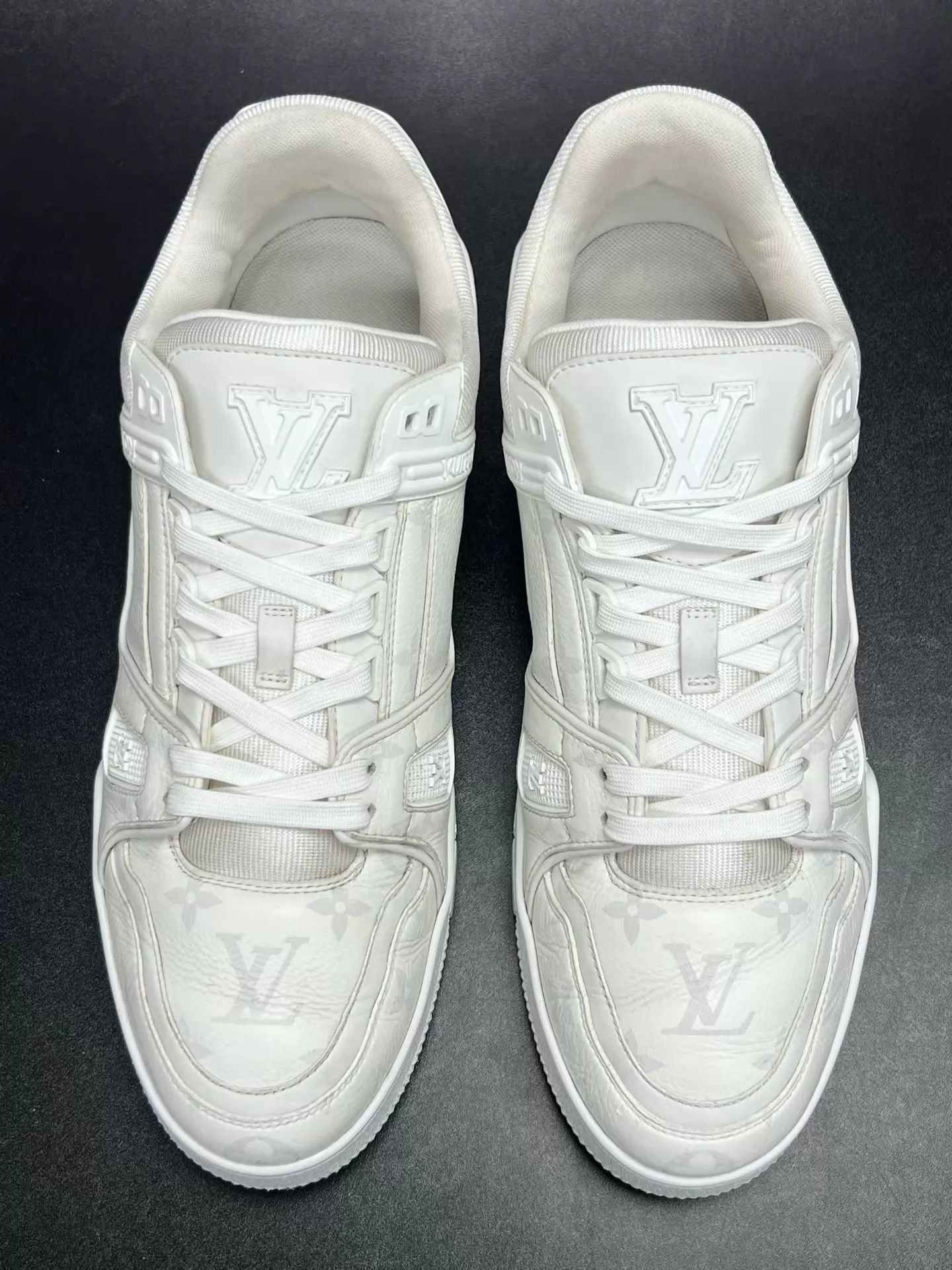 Louis Vuitton LV TRAINER White Floral Monogram UK9/43 Size US 10 / EU 43 - 3 Thumbnail