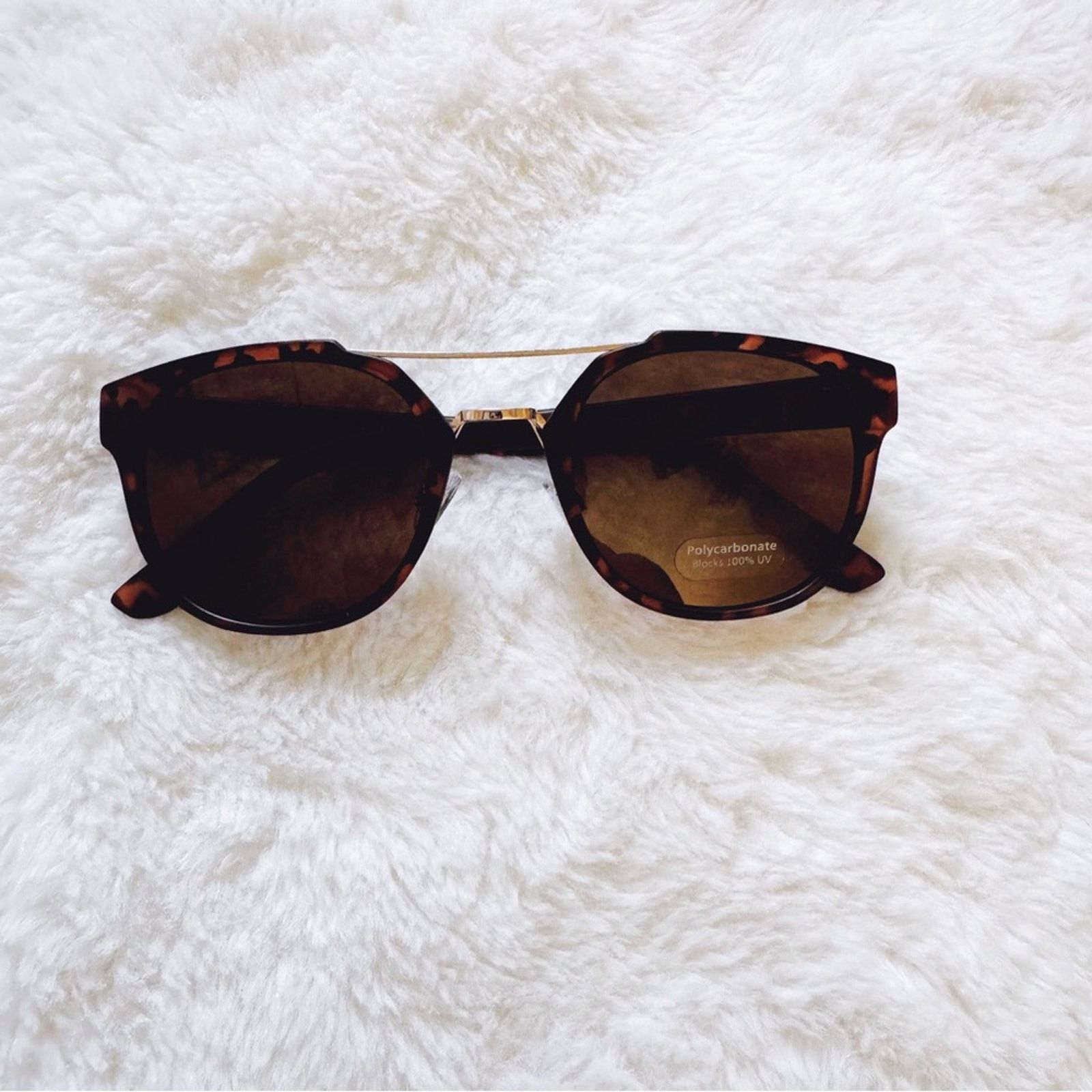 Other Ansel Tortoise Brown Bold Round Sunglasses Size ONE SIZE - 1 Thumbnail