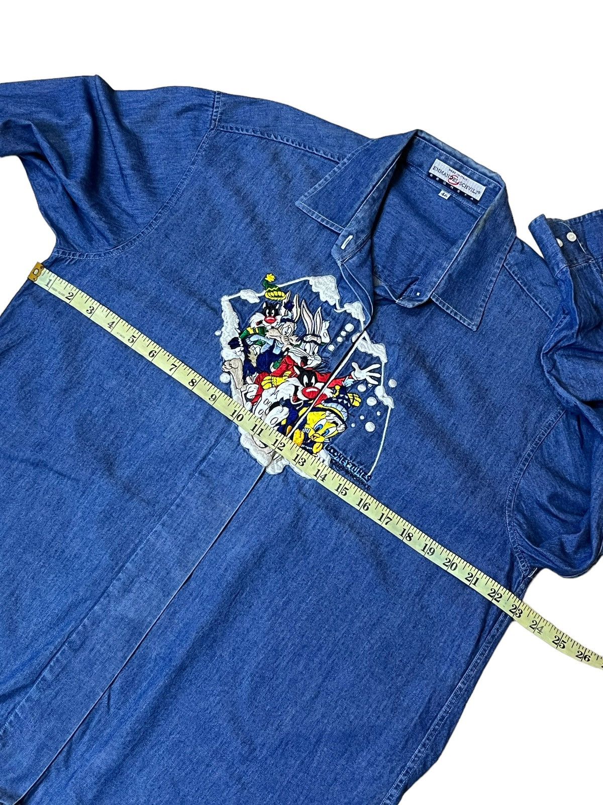 Vintage NICE💥EMMANUEL SCHVILI X DISNEY EMBROIDERY BUTTON UPS SHIRT Size US L / EU 52-54 / 3 - 8 Thumbnail