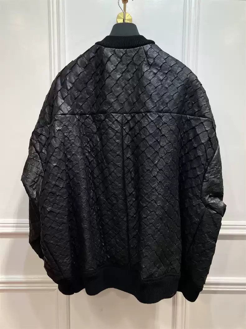 Rick Owens Rick Owens Black top braided giant squid leather jacket-250 Size US M / EU 48-50 / 2 - 2 Thumbnail
