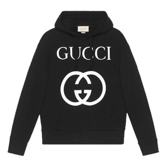 Gucci o1loc1c0925 Hooded Sweatshirt With Interlocking G in Black Size US L / EU 52-54 / 3 - 1 Thumbnail