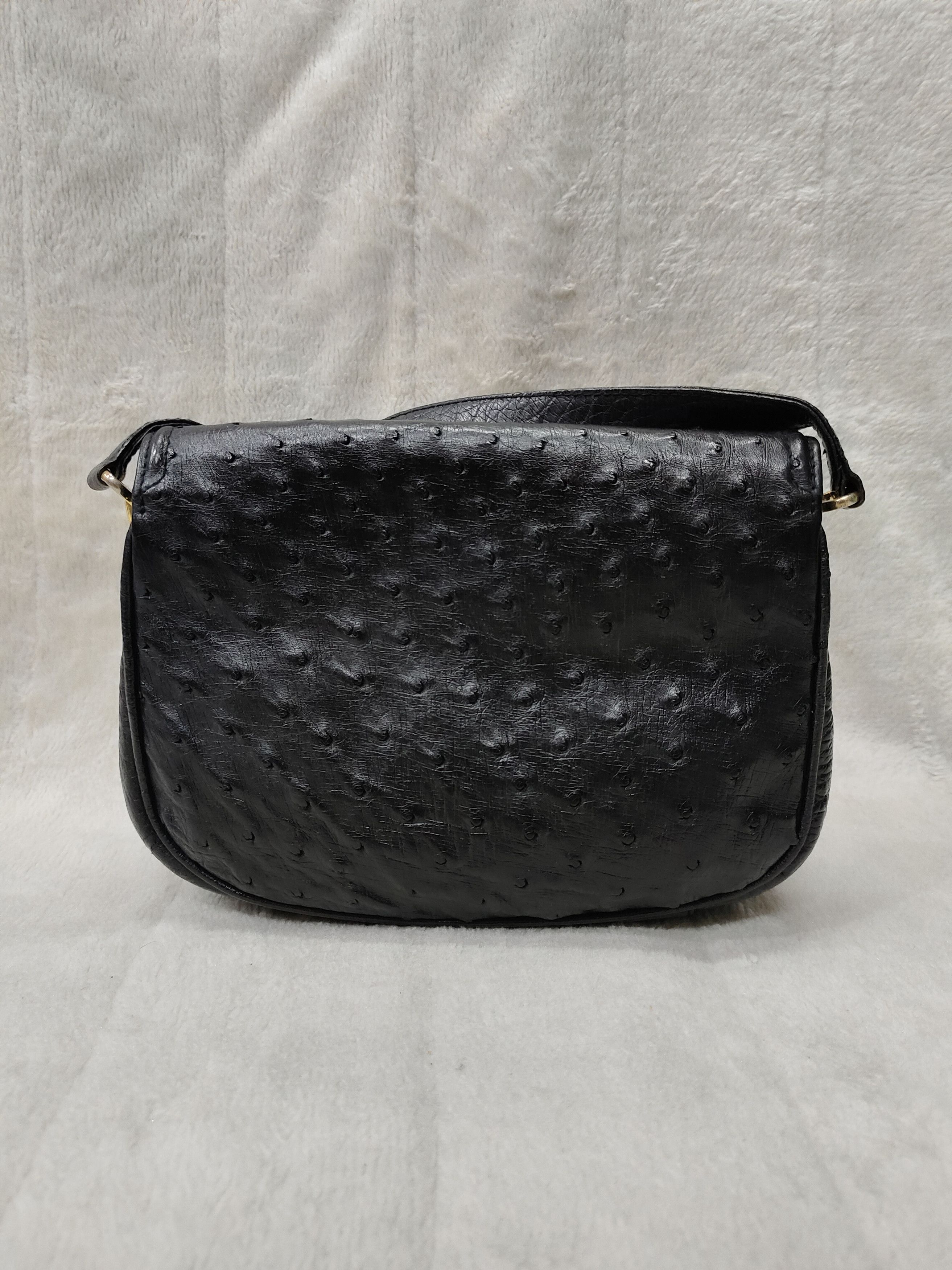 Vintage 90s G Borri🇮🇹Ostrich Leather Rare Exotic Designer Archive Size ONE SIZE - 8 Thumbnail