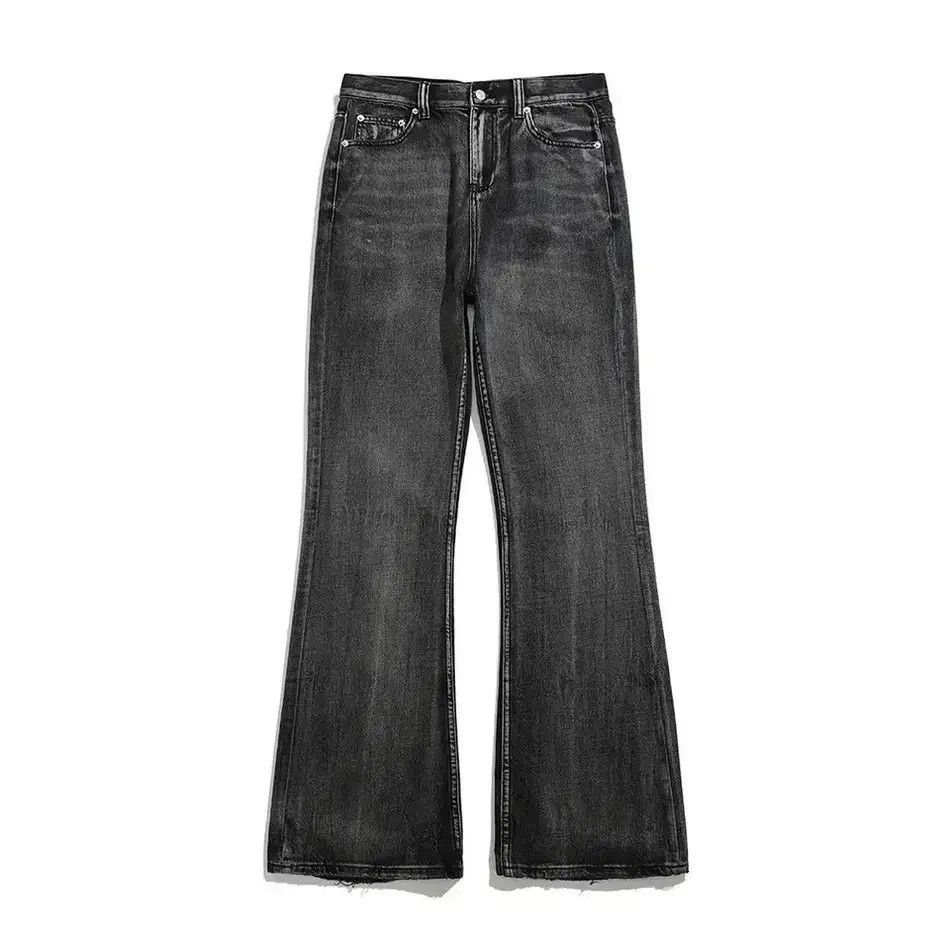 Japanese Brand Black Washed Damage Baggy jeans y2k 90’s retro style Size US 32 / EU 48 - 2 Thumbnail