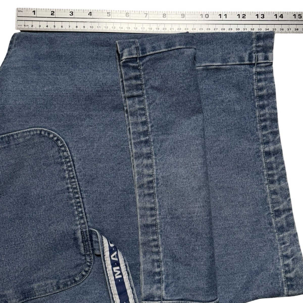 Other VTG Y2K MAC Sport Blue Denim Skater Jean Shorts Baggy 38 Size US 38 / EU 54 - 6 Thumbnail