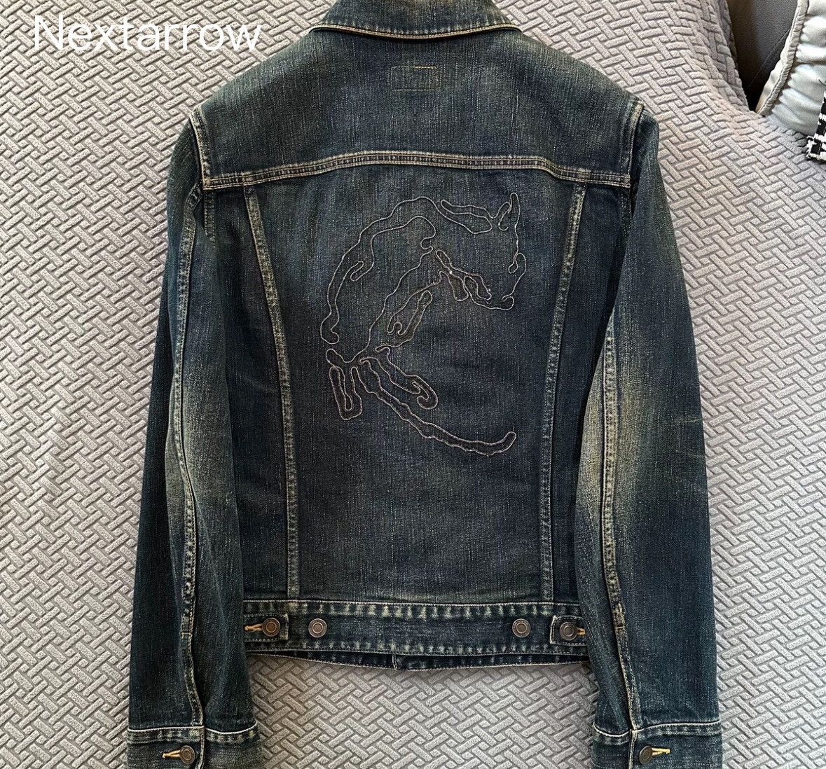 Saint Laurent Paris × Yves Saint Laurent Saint Laurent SLP genuine 13th year blue denim jacket Size US L / EU 52-54 / 3 - 2 Thumbnail