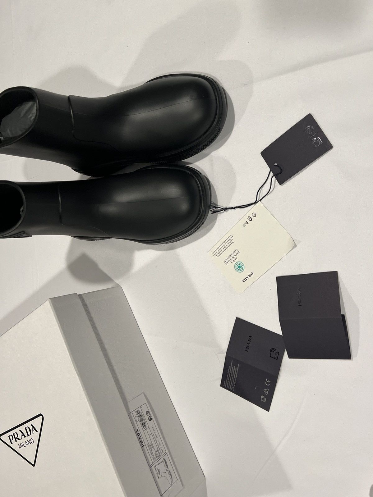 Prada Prada men’s rain rubber boots 43/10. $1250 Size US 9 / EU 42 - 1 Thumbnail