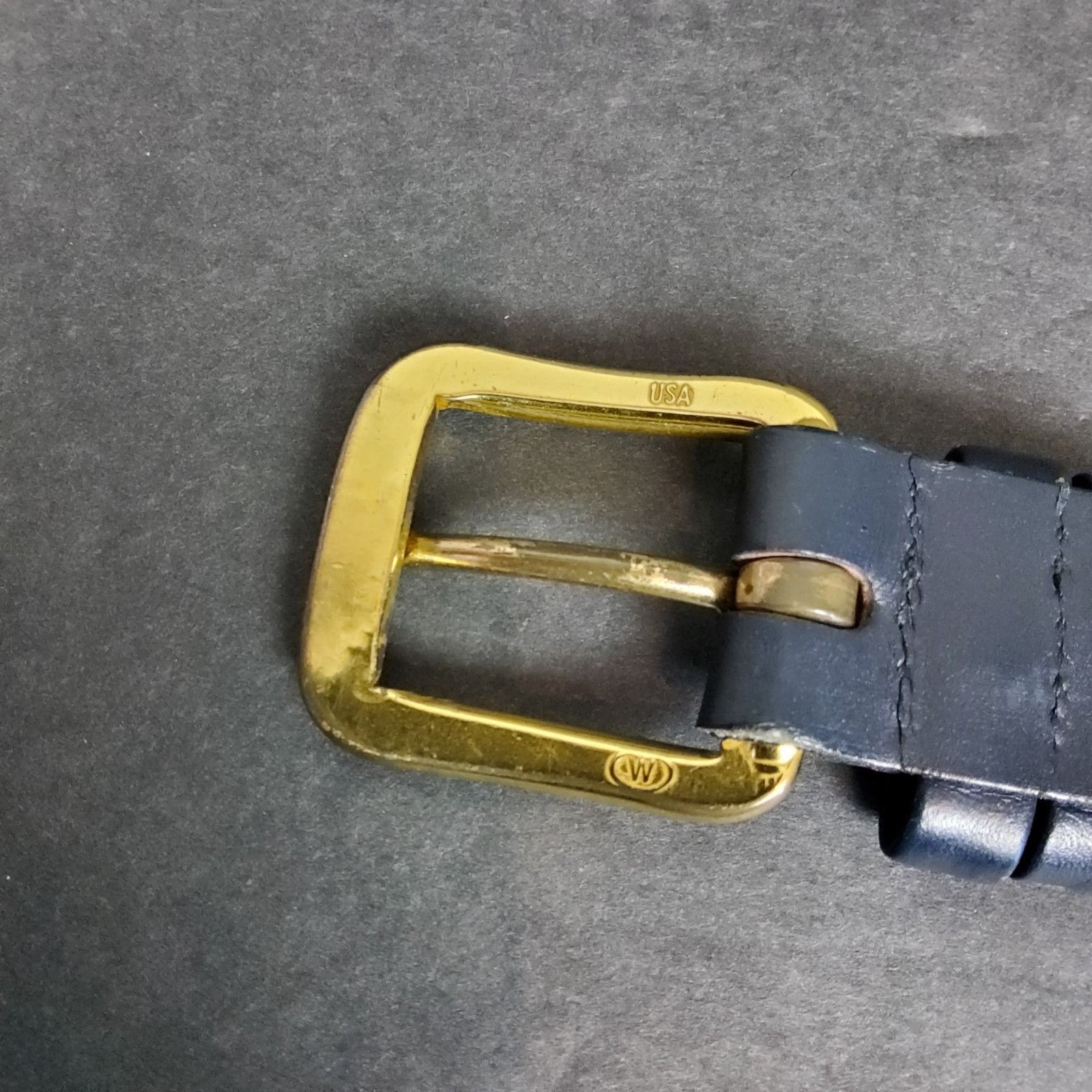 Lacoste Vintage Lacoste Blue Belt Size 38 Brass Buckle Size 38 - 4 Thumbnail