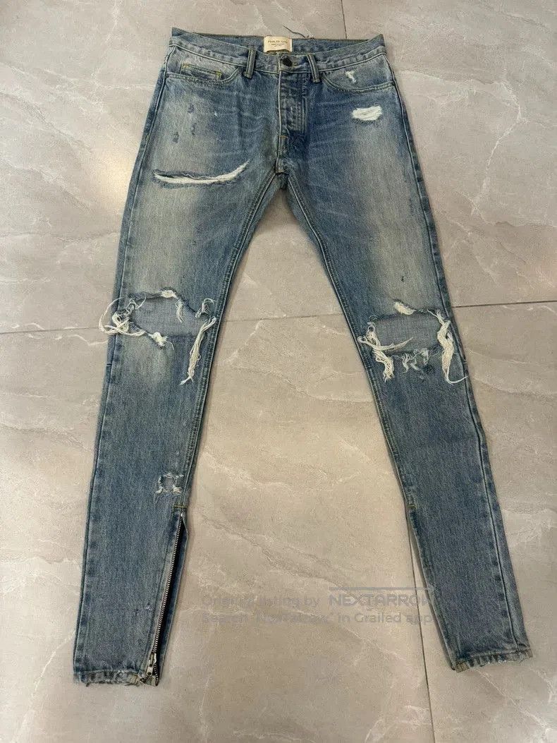 Fear of God Fear of God 4Th Maxfield Blue Jeans. Size US 30 / EU 46 - 1 Thumbnail