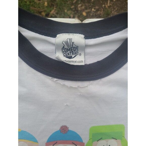 Cartoon Network Vtg Southpark Comedy Central ringer tee shirt y2k cartoon Size US XL / EU 56 / 4 - 3 Thumbnail
