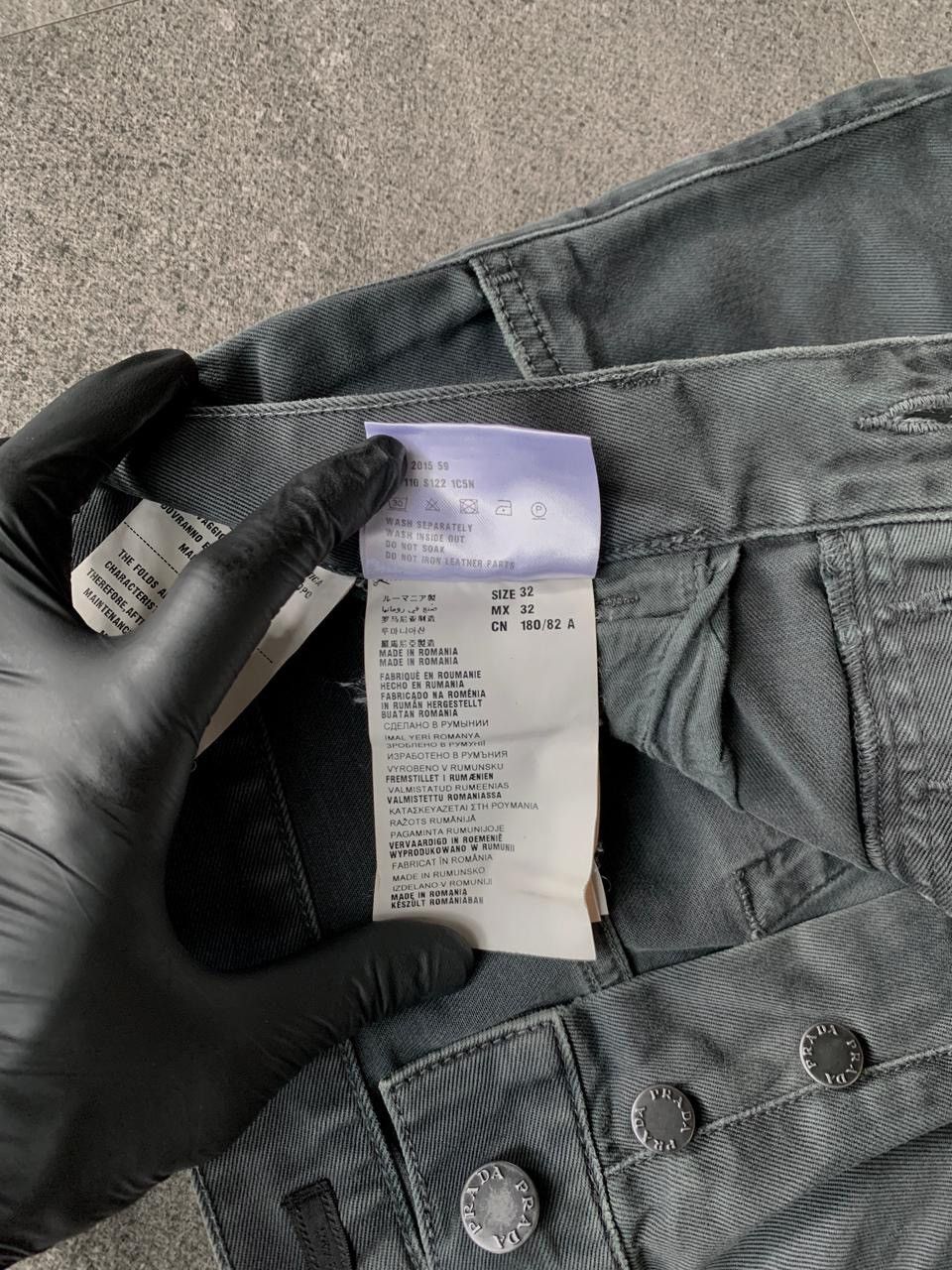 Prada FREE TAX! Faded Slim Cut Denim Jeans Size US 31 - 12 Thumbnail