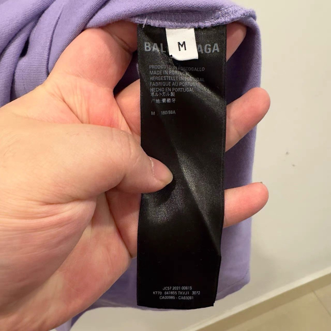 Balenciaga Balenciaga Purple Embroidered Wave Short Sleeve K28 Size US M / EU 48-50 / 2 - 4 Thumbnail