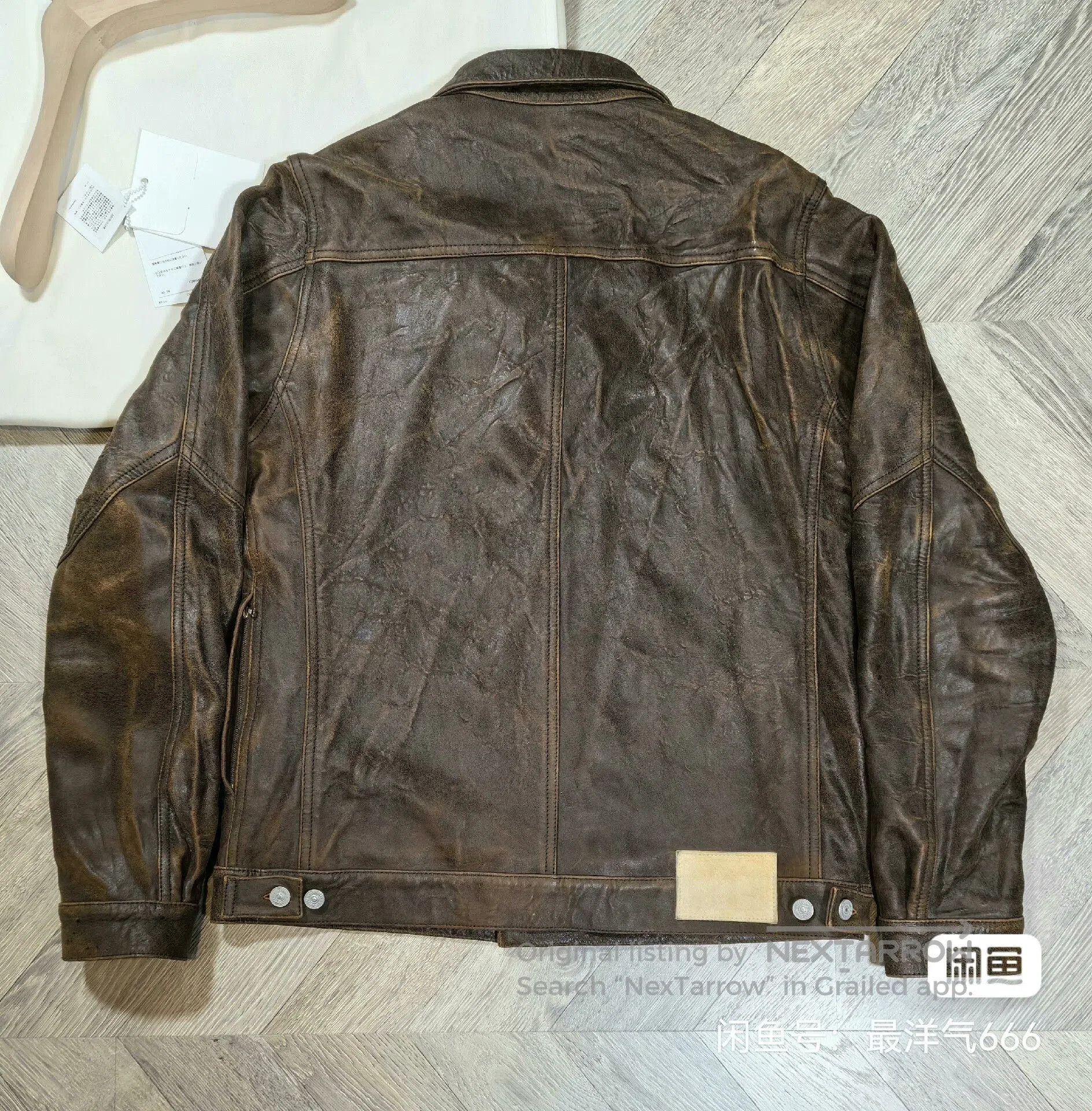 Visvim visvim vintage distressed brown leather jacket. Size US L / EU 52-54 / 3 - 4 Thumbnail