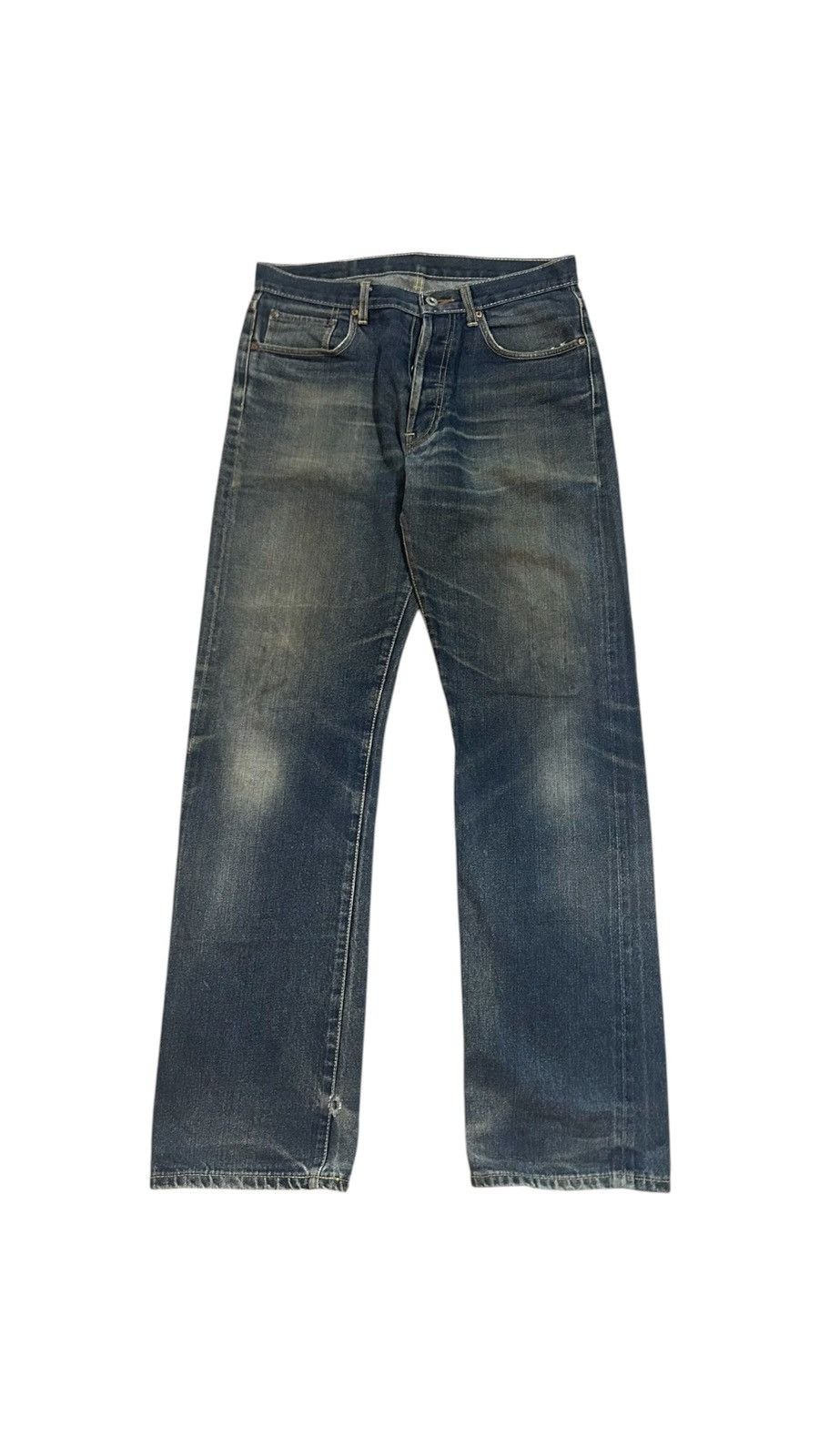 Vintage Levi’s Big E Selvedge Denim Jeans Faded Distressed in Blue, Men's (Size 33)