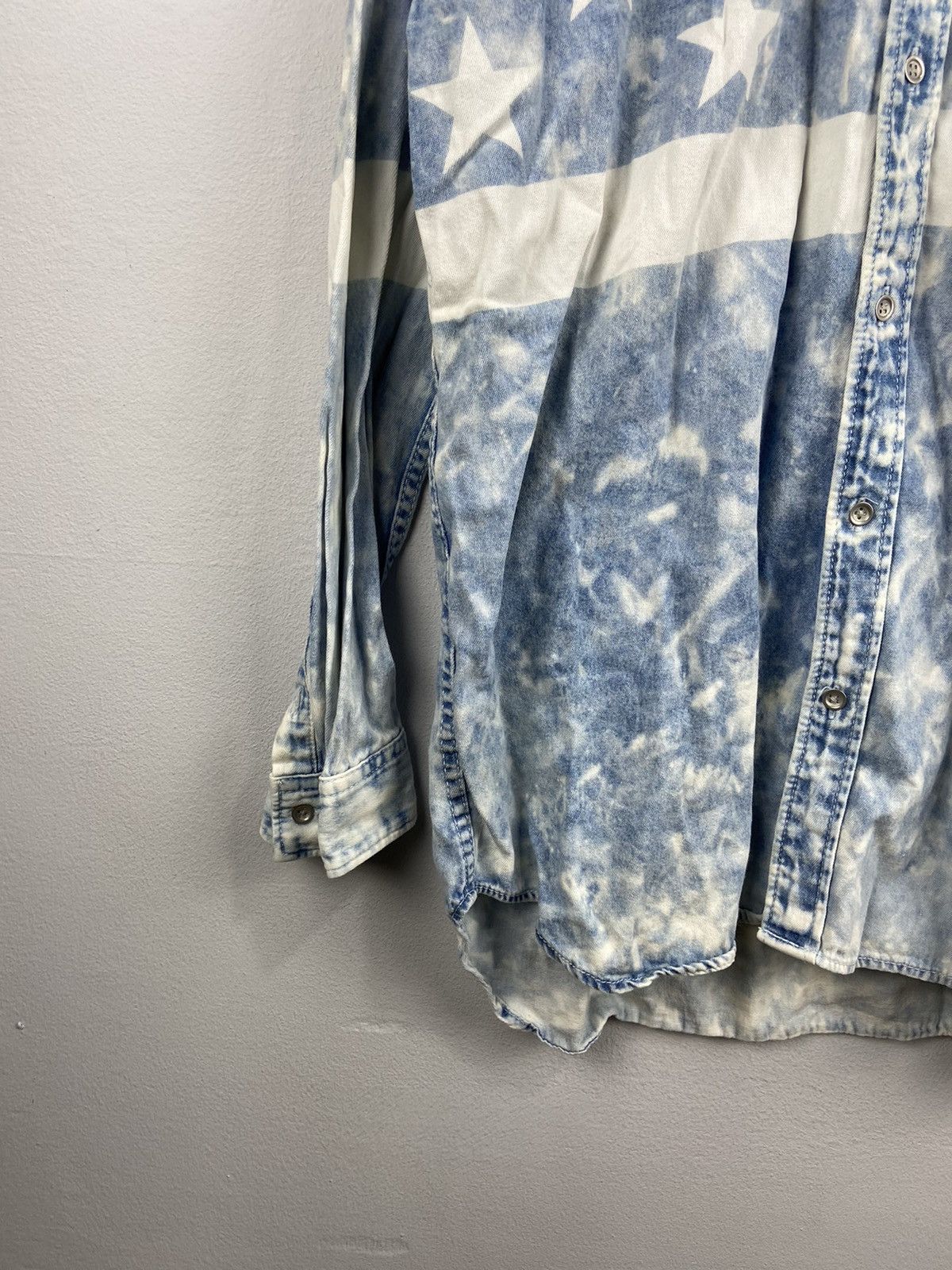 If Six Was Nine × Japanese Brand × semanticdesign Semantic Design Rockstar Acidwash Shirt Size US M / EU 48-50 / 2 - 5 Thumbnail