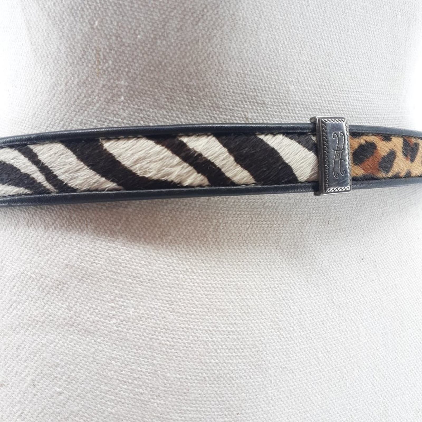 Brighton Vintage Brighton Belt Calf Hair Fur Zebra leopard Croc M Size ONE SIZE - 11 Thumbnail
