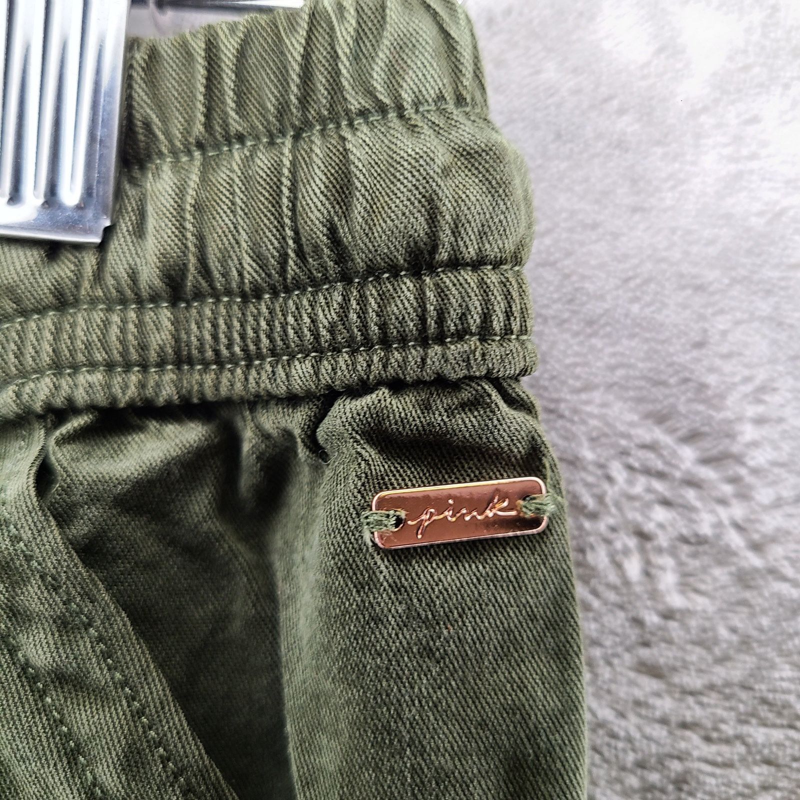 Pink PINK Victoria's Secret Green Khaki Joggers Women's Small Size 26" / US 2 / IT 38 - 4 Thumbnail