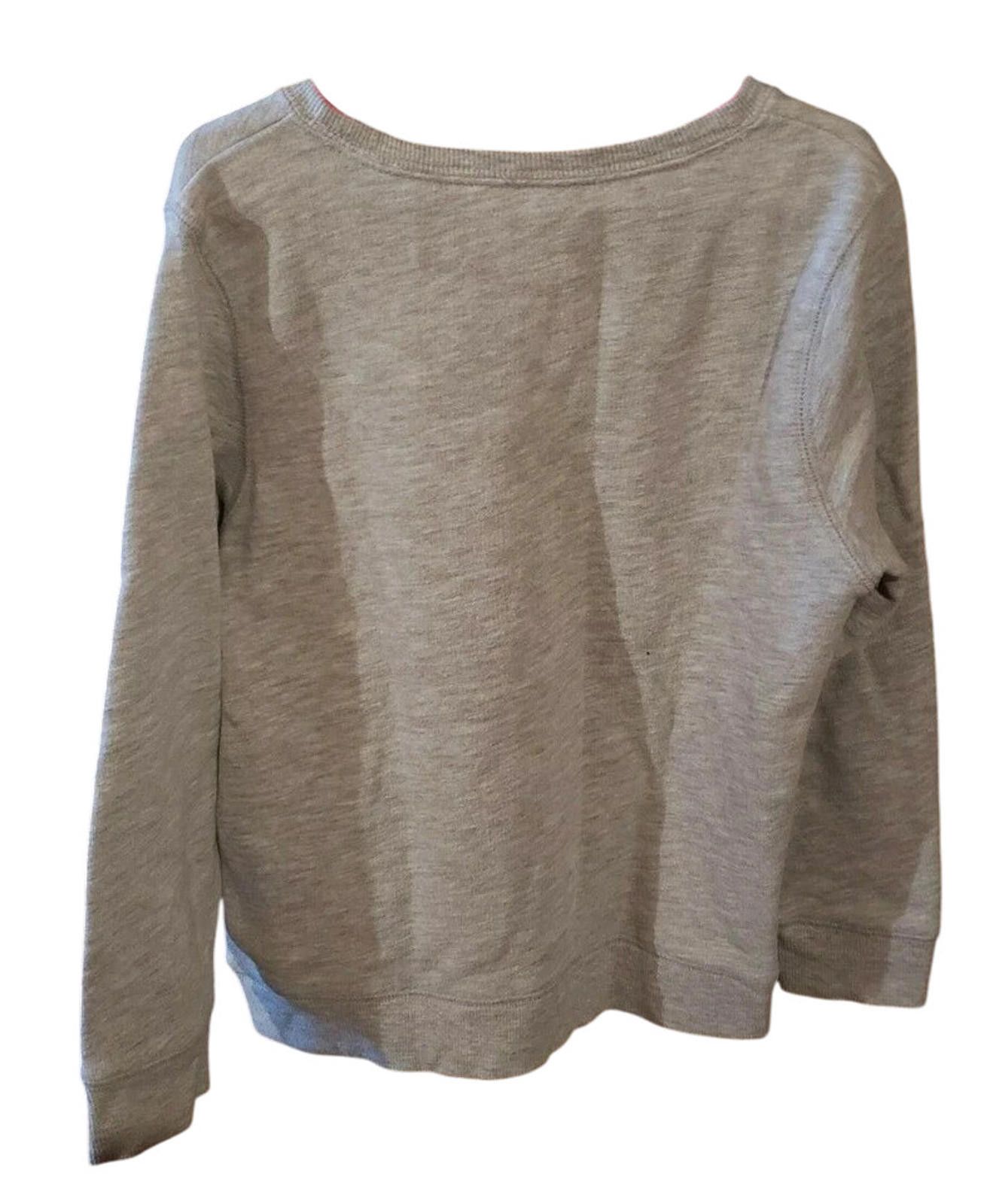 Other Girls Osh Kosh B'gosh Solid Gray Sweatshirt With Pink Hearts Size ONE SIZE - 2 Thumbnail
