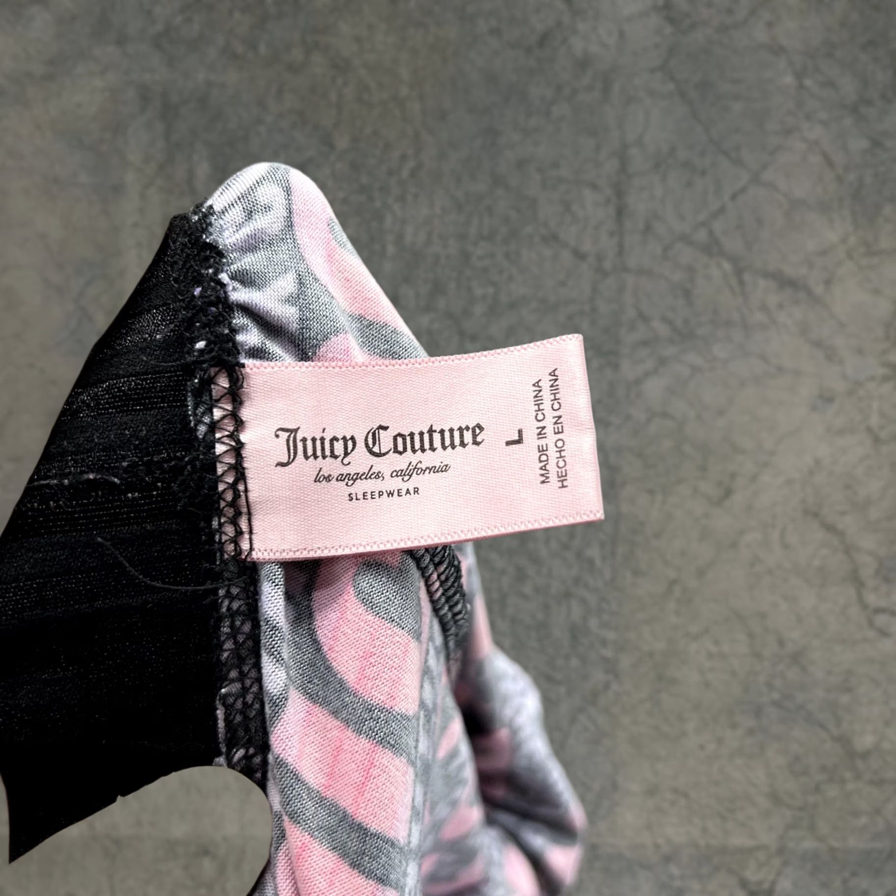 Juicy Couture Juicy Couture Sleep Shorts Womens Large Black Logo Graphic Print Lounge/Stretch Size 36" / US 14 / IT 50 - 1 Thumbnail