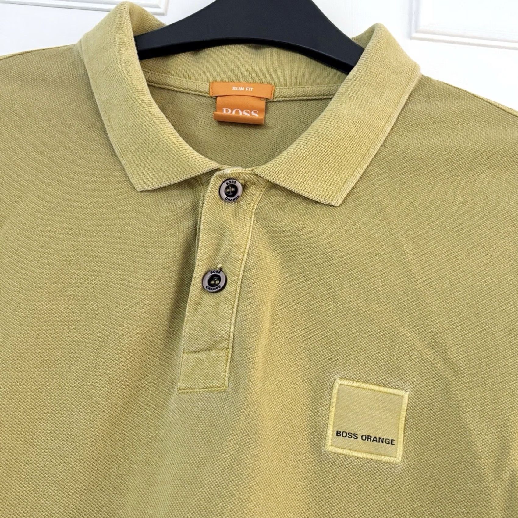 Hugo Boss HUGO BOSS Polo Shirt Pascha Slim Fit Mustard Orange Label Mens M Size US M / EU 48-50 / 2 - 3 Thumbnail