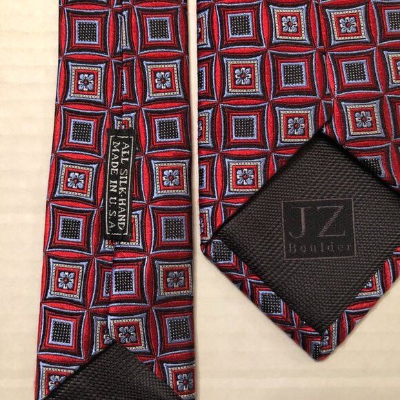 Other JZ Richards men's new 100%silk tie 3 1/4" X 60" Size ONE SIZE - 5 Thumbnail