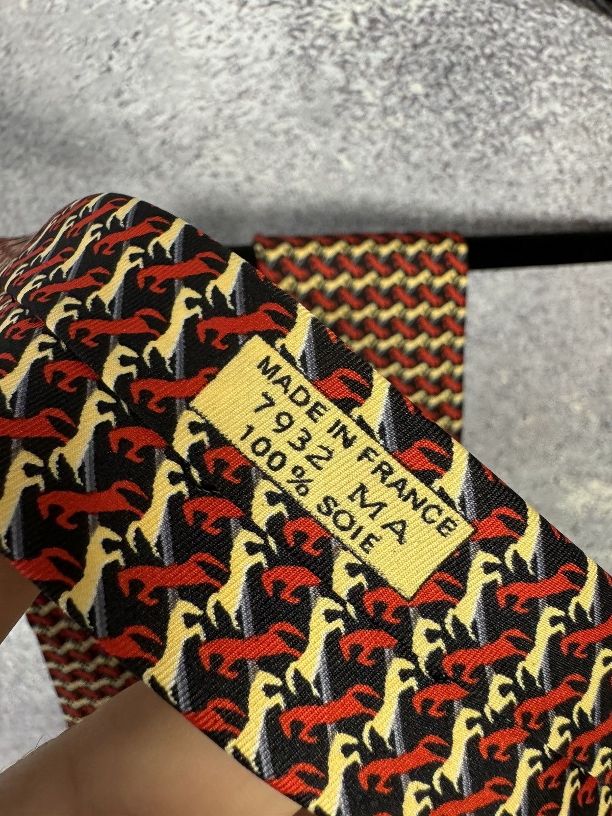 Hermes Vintage Collector’s Hermes Silk Tie Horse Monogram Size ONE SIZE - 7 Thumbnail