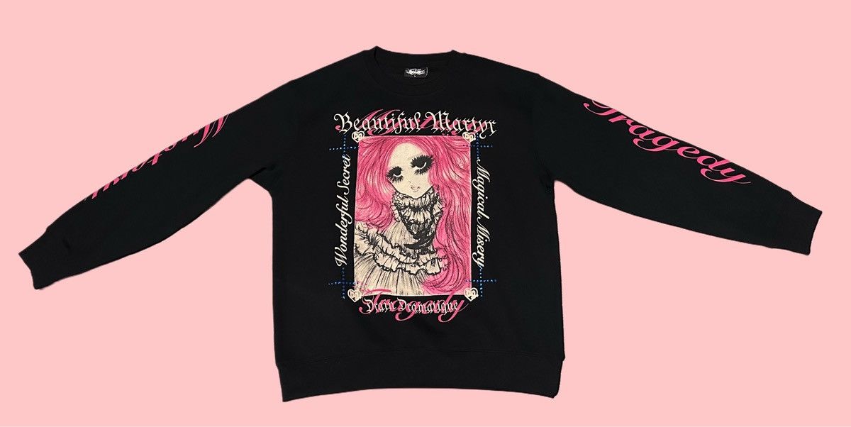 Drain Gang Bladee Martyr Tour Rhinestone Long sleeve Size US L / EU 52-54 / 3 - 1 Thumbnail