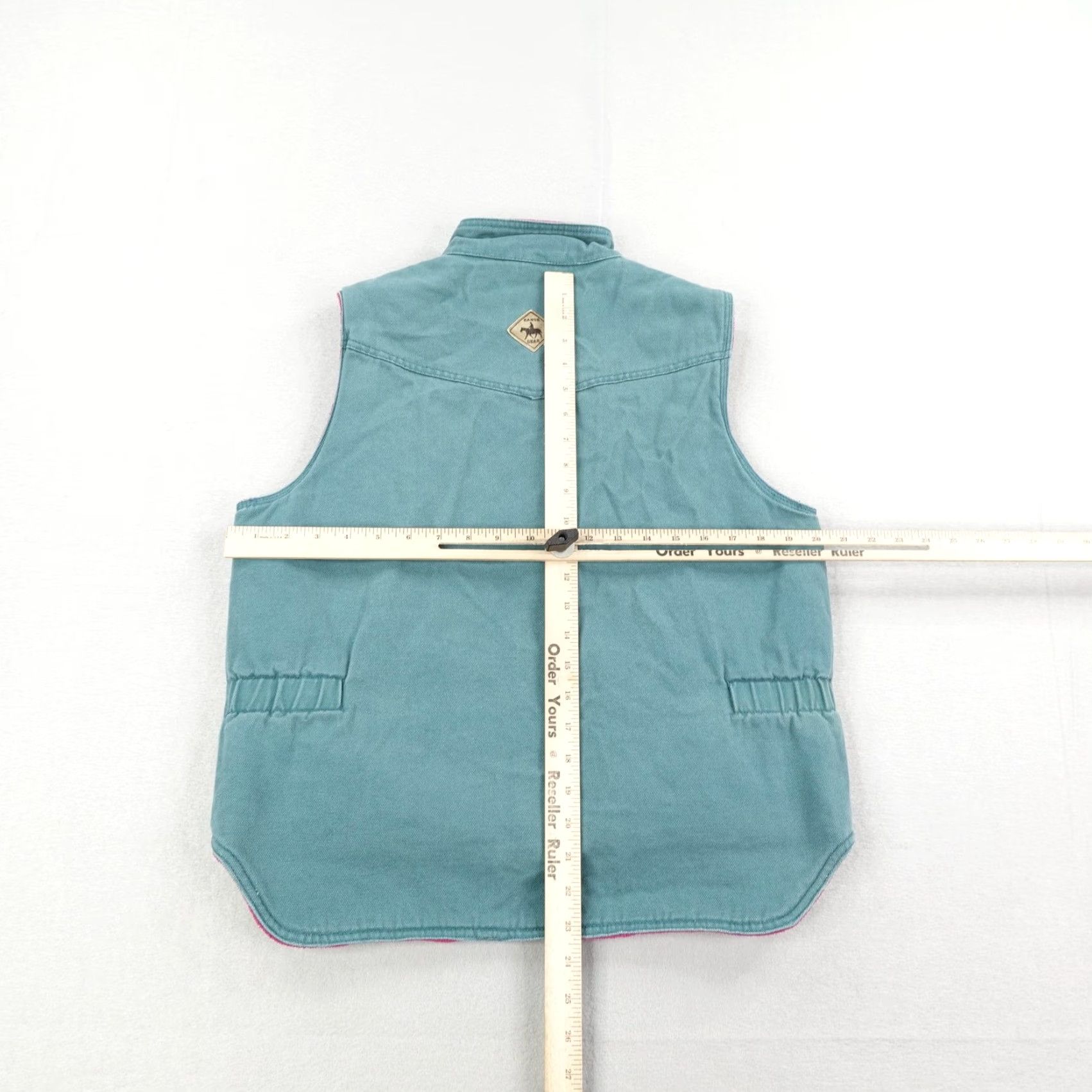 Roper Roper Range Gear Vest Womens Blue Canvas Fleece Lined Ranch Chore Work Cowboy Size M / US 6-8 / IT 42-44 - 4 Thumbnail