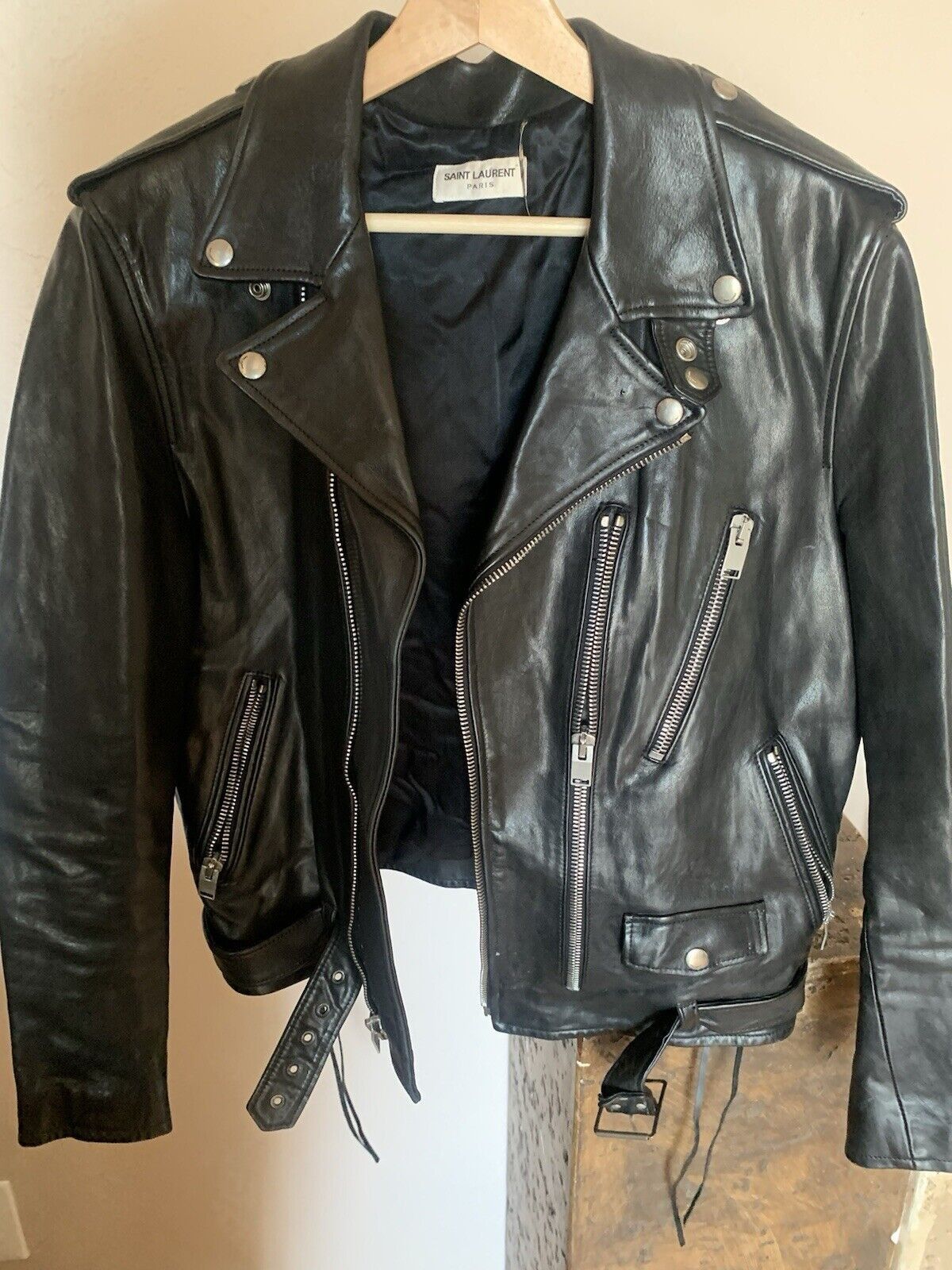 Saint Laurent Paris Saint Laurent Paris Bike Leather Jacket Size US L / EU 52-54 / 3 - 5 Thumbnail