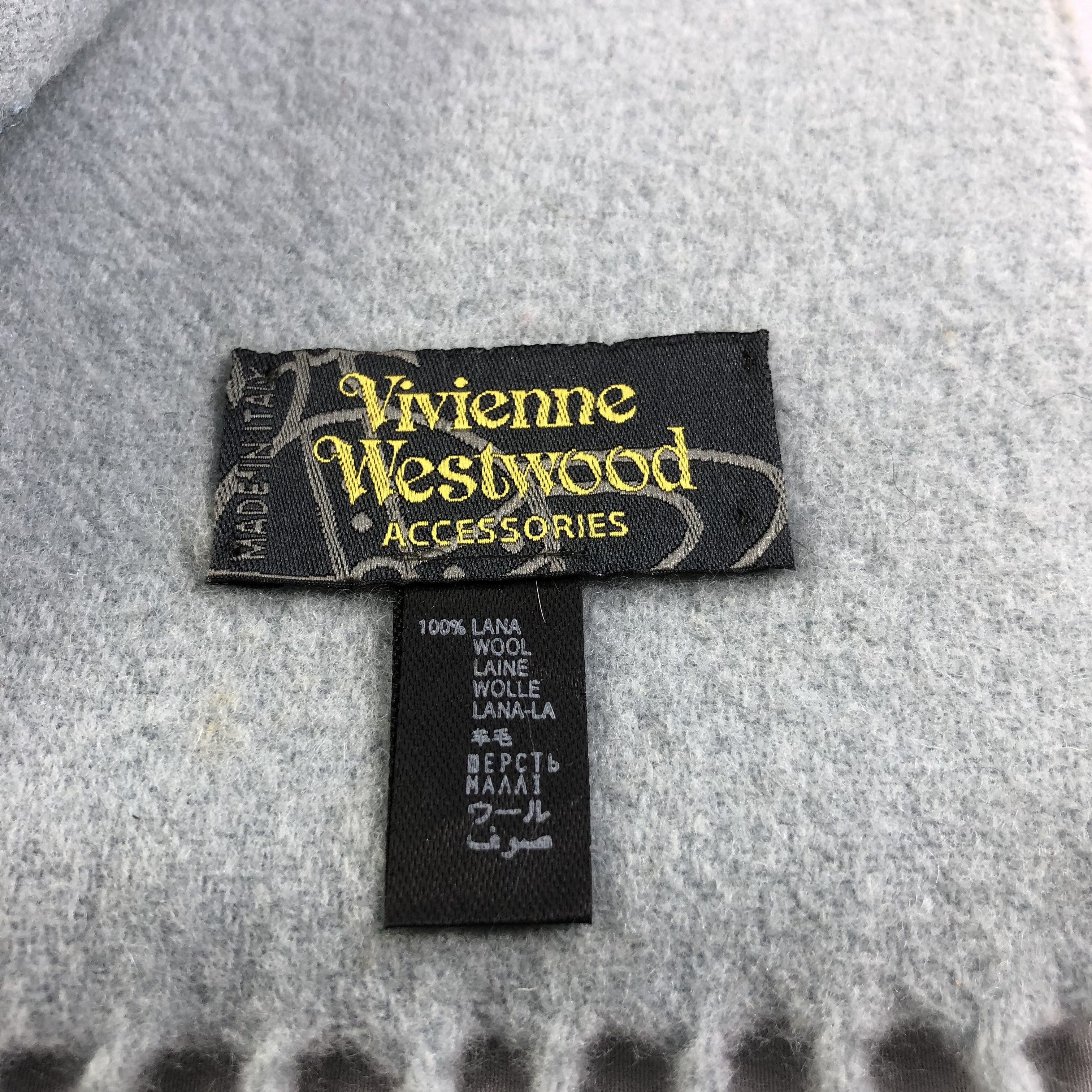 Vivienne Westwood Vivienne Westwood Plain Wool Scarf Muffler V1556 Size ONE SIZE - 5 Thumbnail