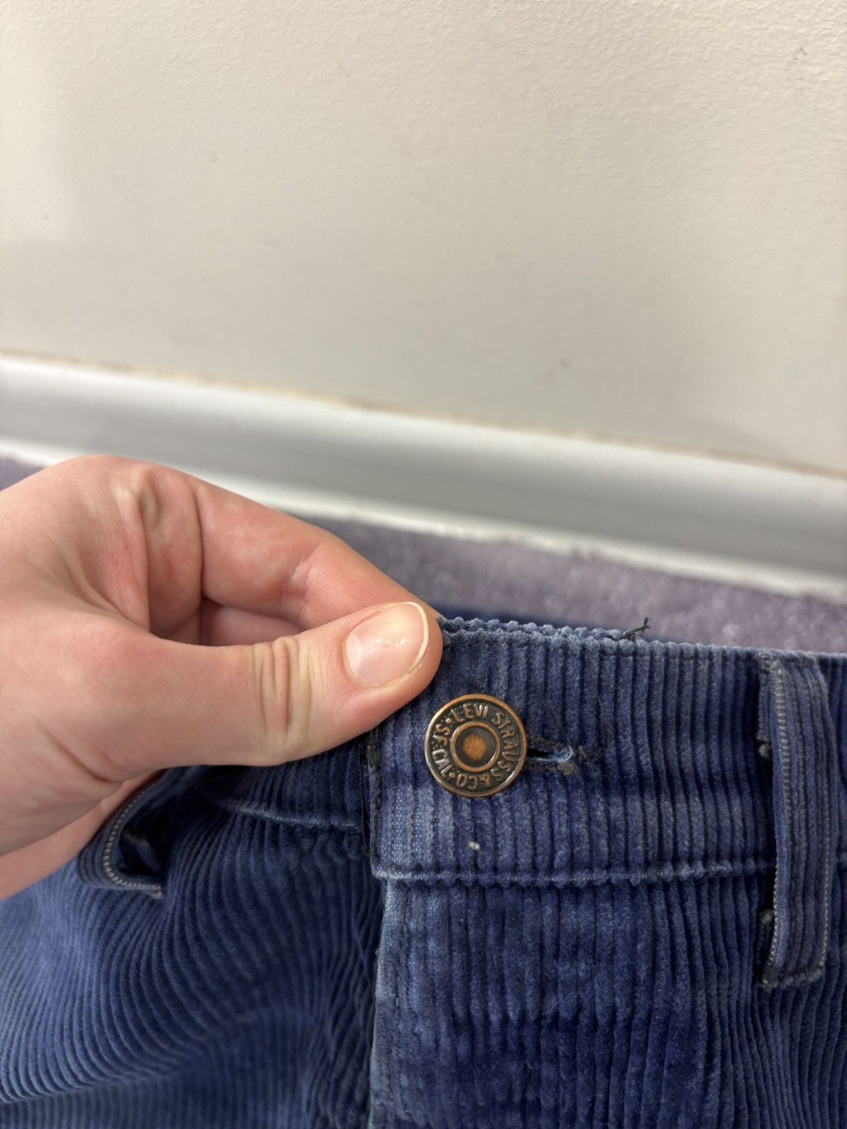 Levi's Vintage 1970s Levi’s 527 Navy Blue Corduroy Pants Size US 36 / EU 52 - 8 Thumbnail