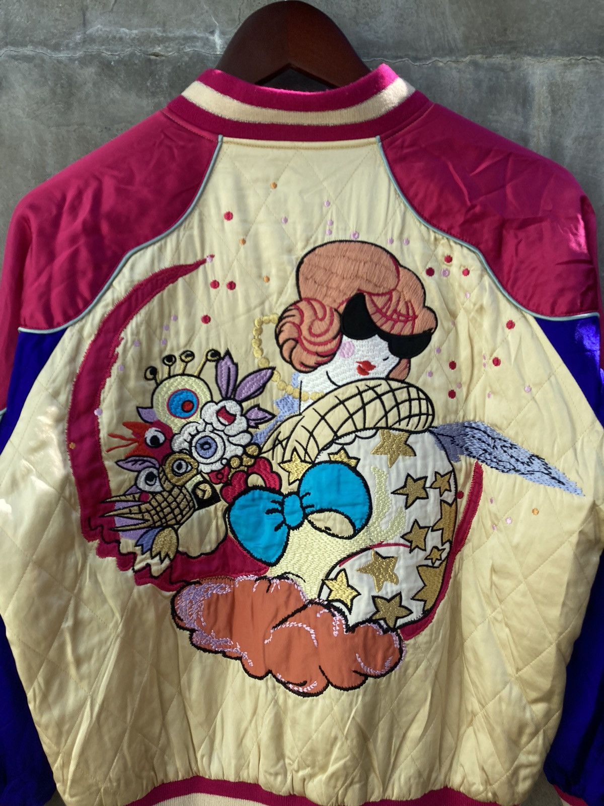 Tsumori Chisato Quilted Sukajan Bomber Jacket Size XS / US 0-2 / IT 36-38 - 10 Thumbnail