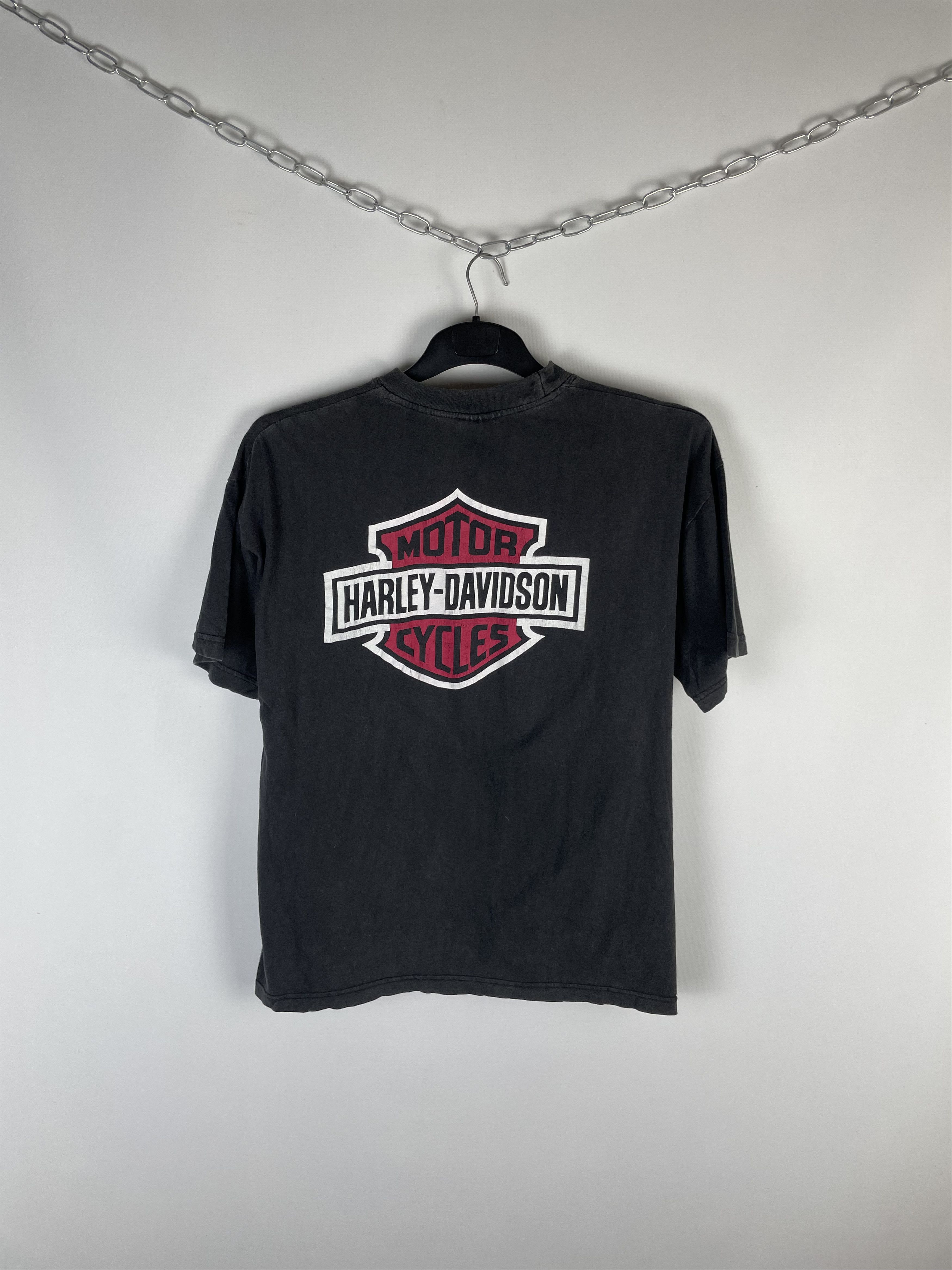 Harley Davidson × Vintage Vintage HARLEY DAVIDSON Tee Graphic T-Shirt Size US L / EU 52-54 / 3 - 8 Thumbnail