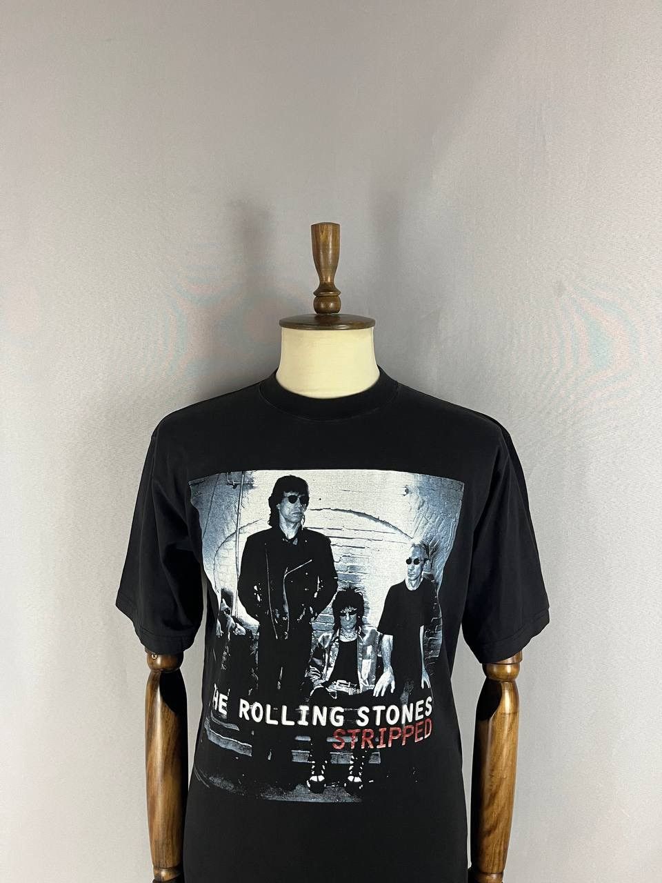 The Rolling Stones The Rolling Stones Tee T Shirt Vintage Stripped Black Size US L / EU 52-54 / 3 - 2 Thumbnail