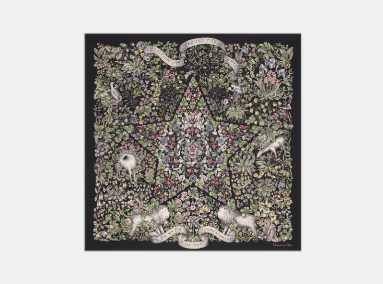 Dior o1w1db11125 51STE0 Size : OS / Square Scarf in Multicolor Size ONE SIZE - 1 Thumbnail