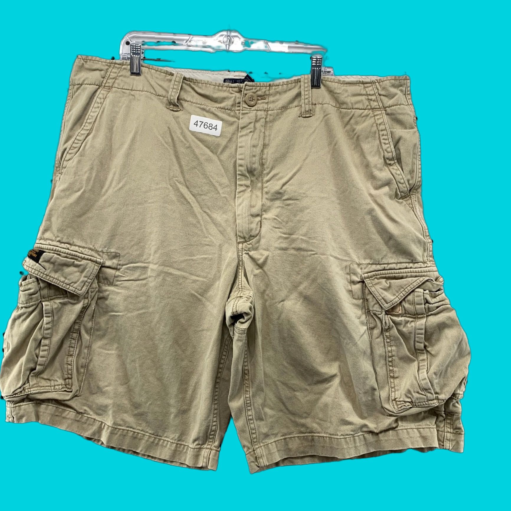 Polo Ralph Lauren VINTAGE Polo Ralph Lauren Military Cargo Shorts Mens 40 44x12 Khaki Utility Baggy Size US L / EU 52-54 / 3 - 1 Thumbnail