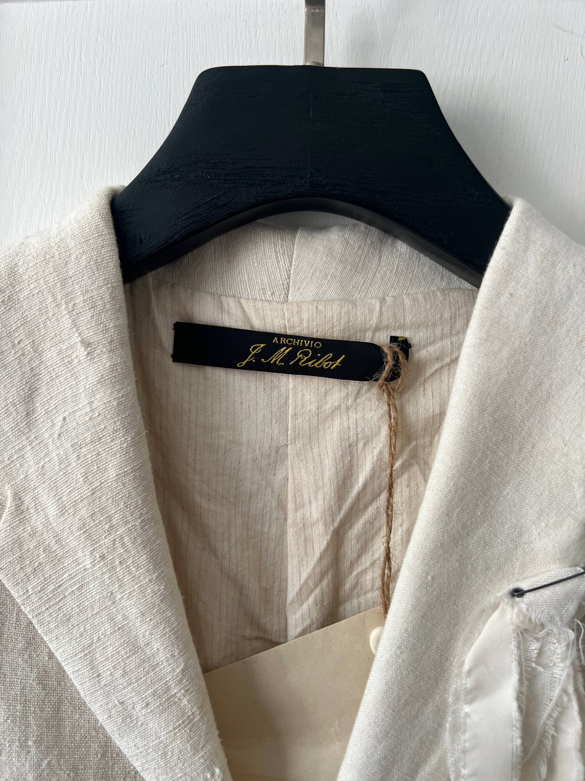 Archivio J.M. Ribot SS20 Archivio J.M. Ribot Antique Handwoven Linen Jacket Size US S / EU 44-46 / 1 - 9 Thumbnail