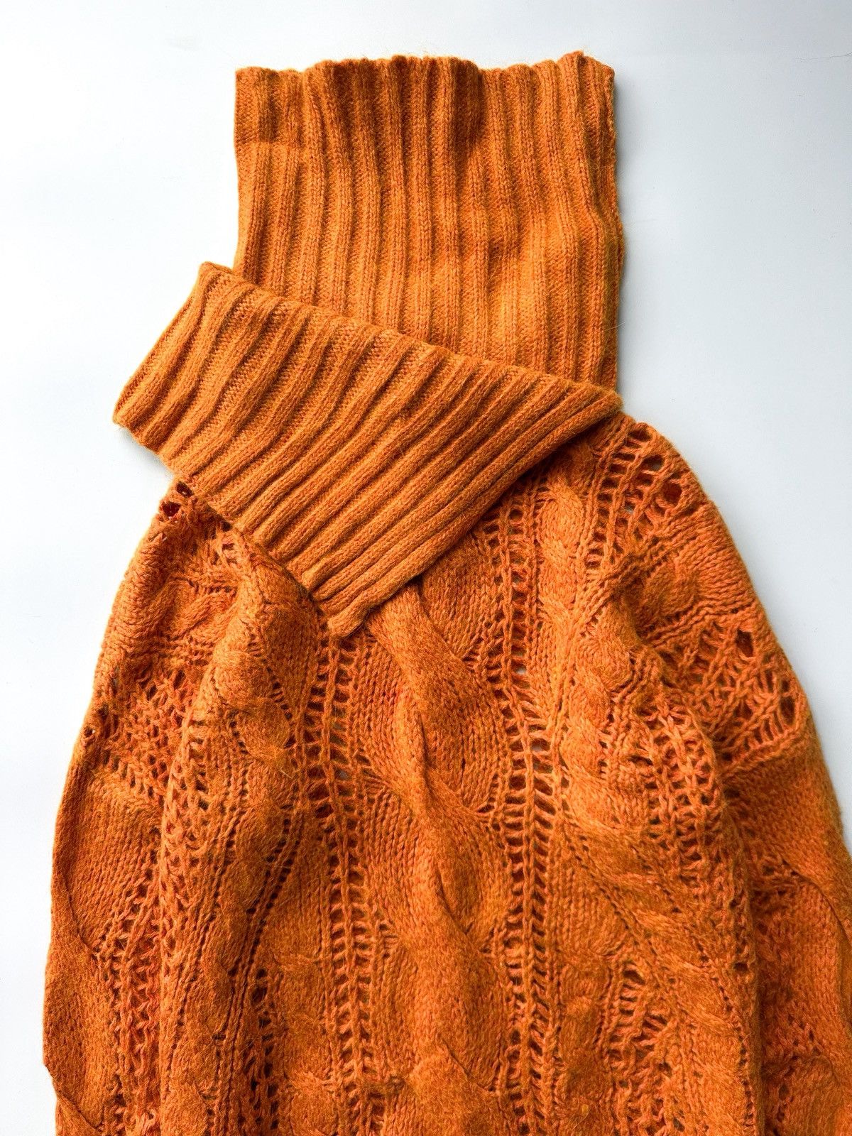 Prada 2000s Max Mara Crochet Knit Turtle Neck Size US XL / EU 56 / 4 - 2 Thumbnail