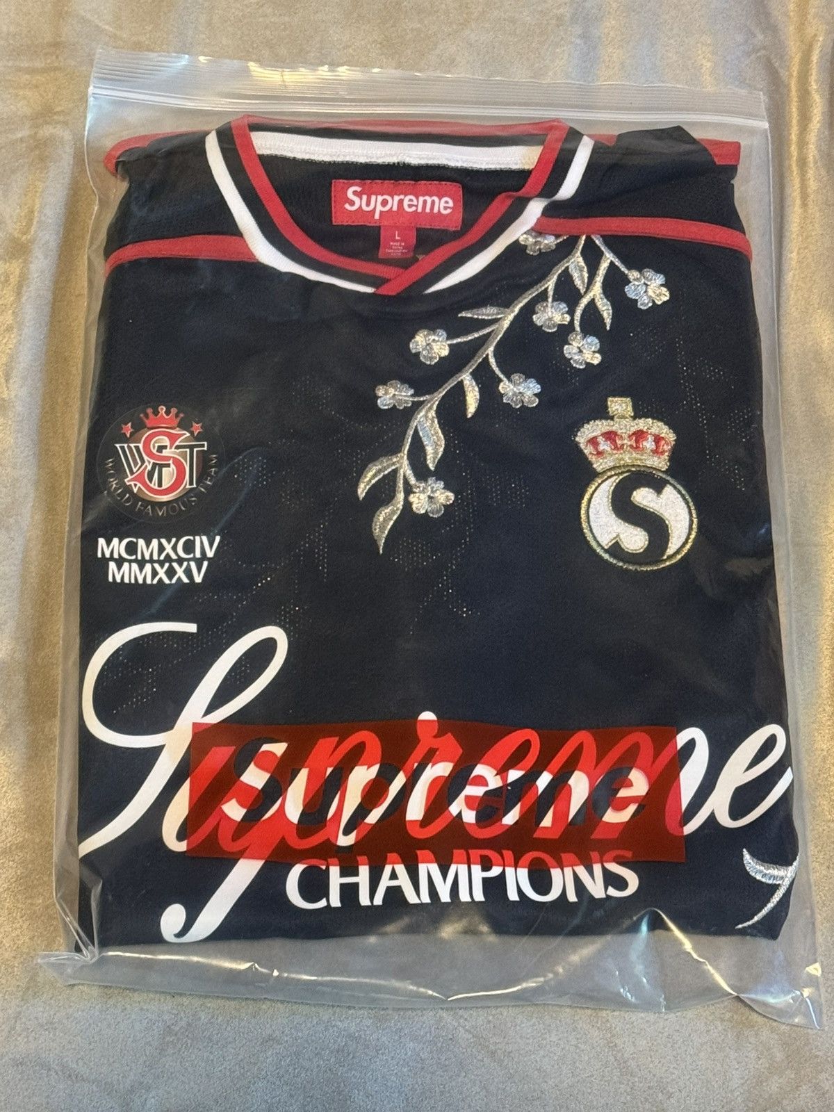 Supreme Floral Soccer Jersey | Grailed