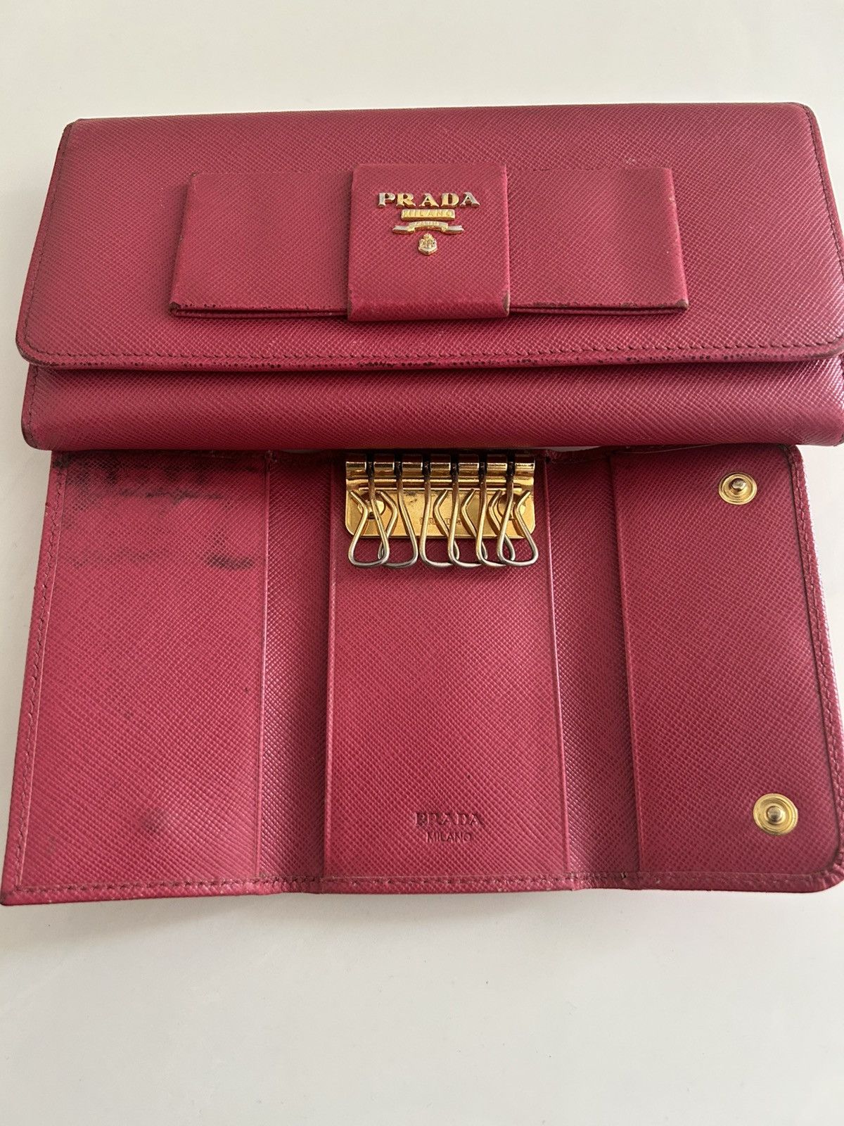 Prada Bow Wallet and Key Holder Set Size ONE SIZE - 8 Thumbnail