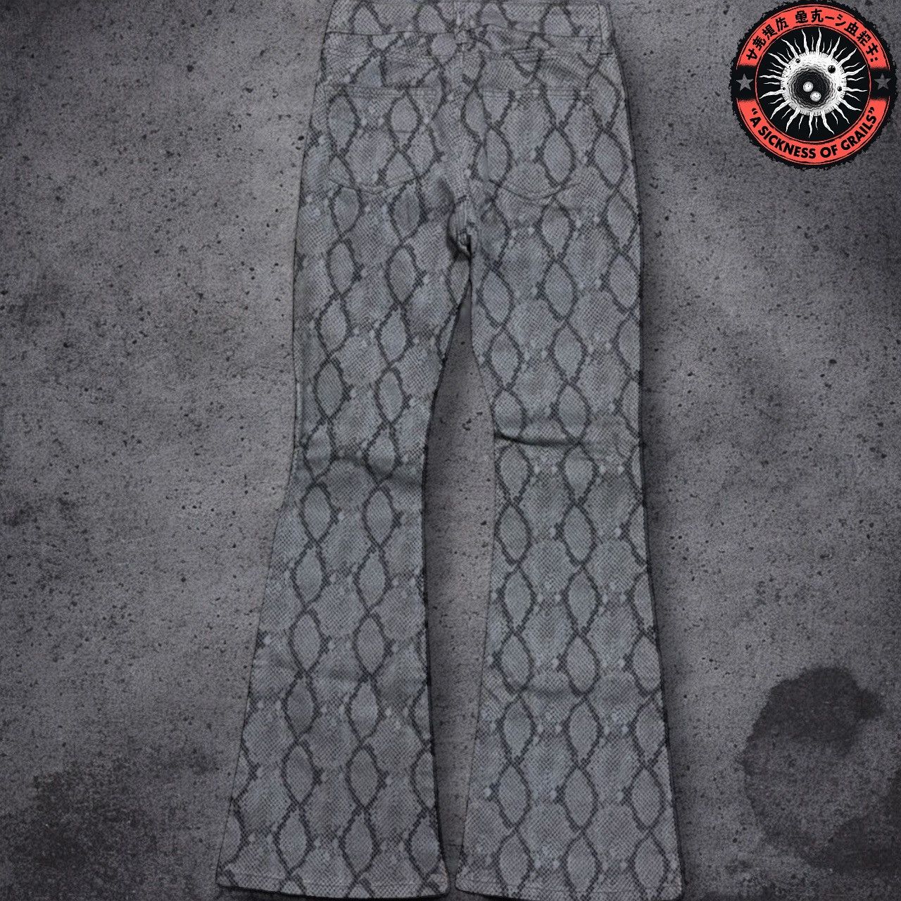 Japanese Brand Python Flared Archive Denim 00s Size US 28 / EU 44 - 4 Thumbnail