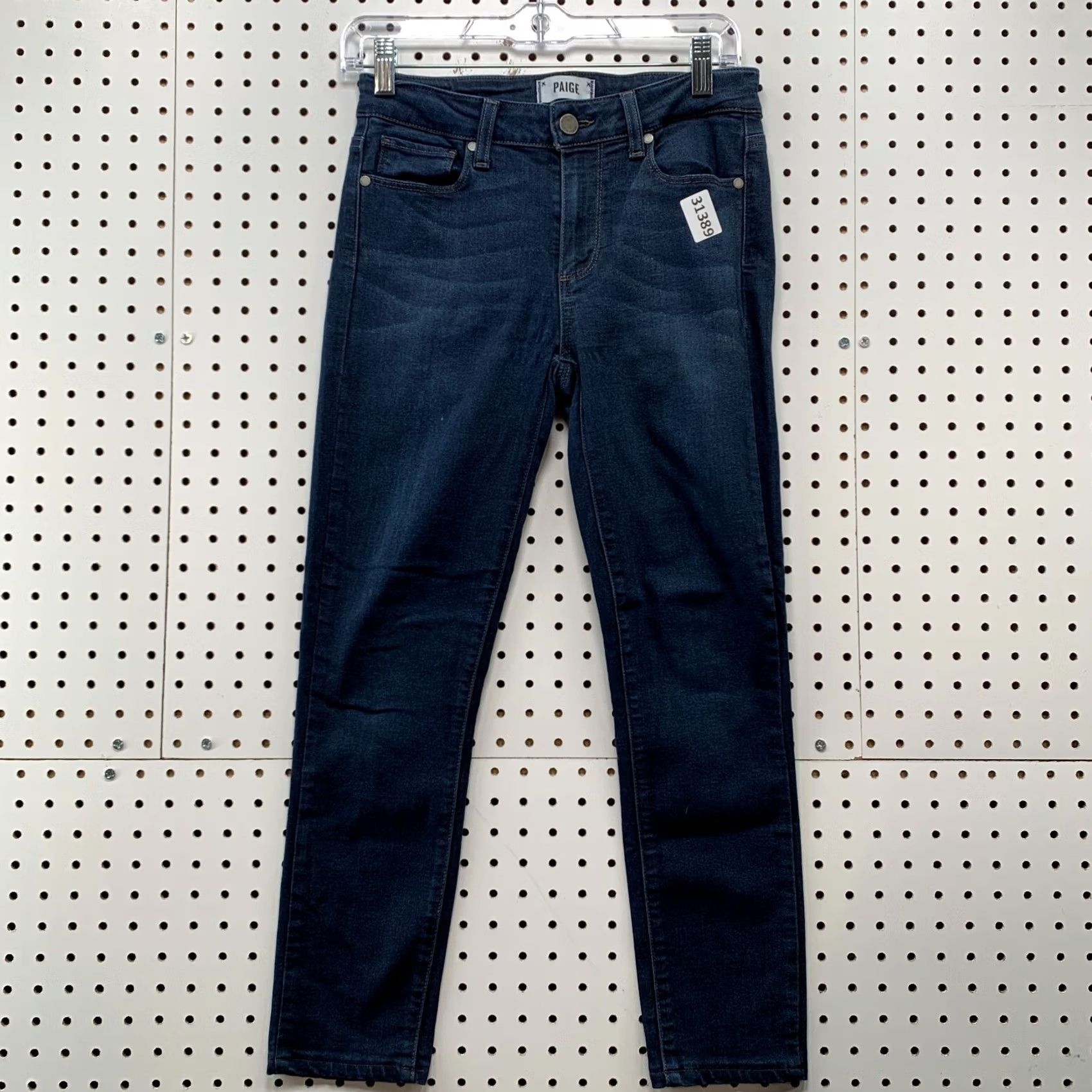 Paige Paige Jeans Womens Verdugo Ankle Blue Denim Dark Wash 27X25 Casual Regular Denim Type Jeans Women Mens Womens Size 27" / US 4 / IT 40 - 2 Thumbnail