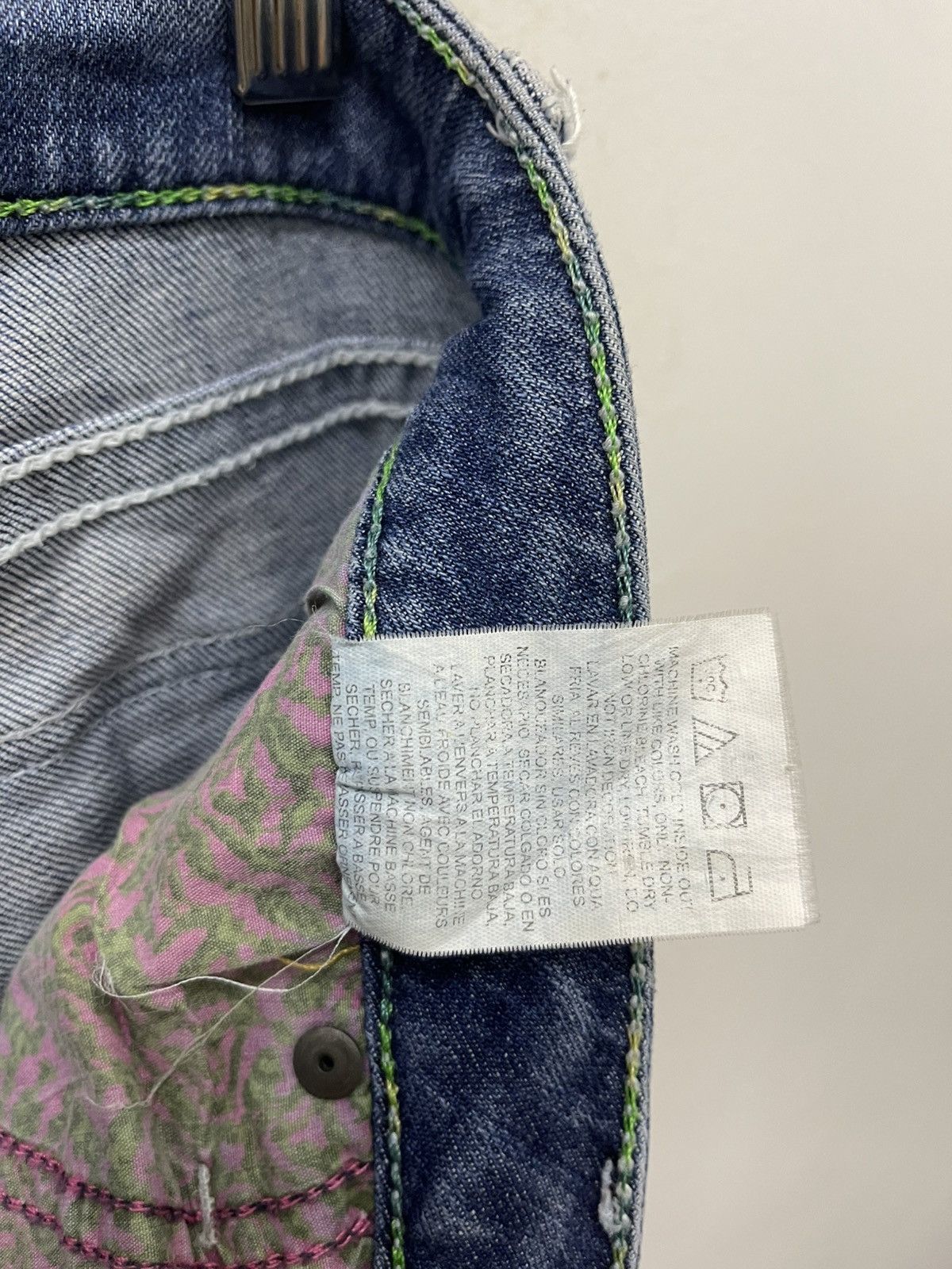 Wrangler Rare Vintage ROCK 47 By Wrangler Ultra Low Rise Flare Size US 31 - 17 Thumbnail