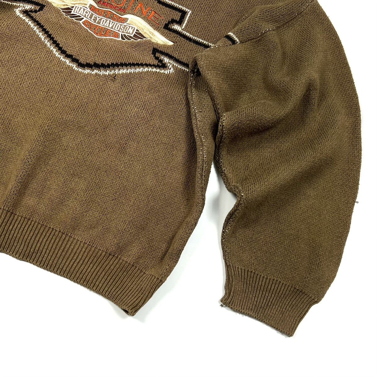 Harley Davidson × Vintage Vintage Harley Davidson USA Big Logo Knit Sweater Size XL Size US XL / EU 56 / 4 - 9 Thumbnail