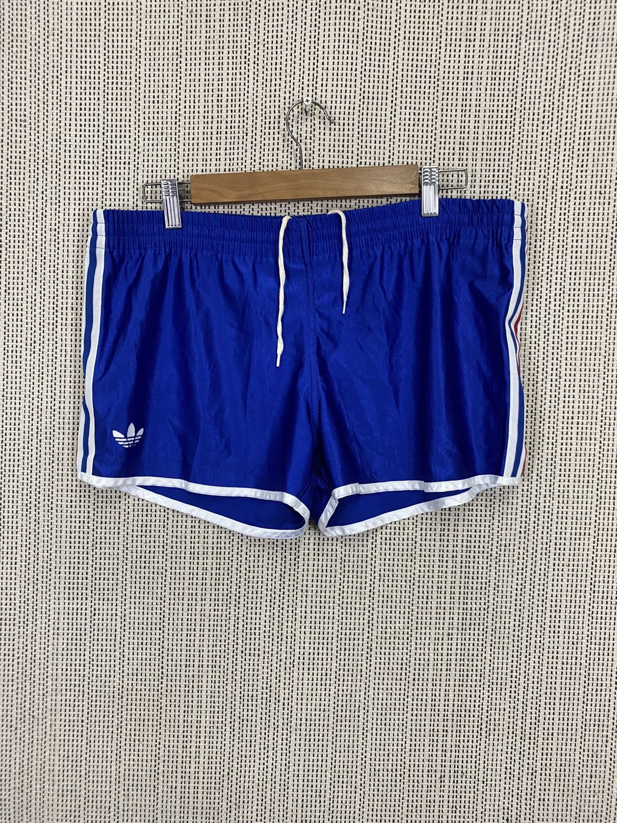 Adidas × Vintage Vintage adidas blue shorts pocket very rare Size US 34 / EU 50 - 3 Thumbnail