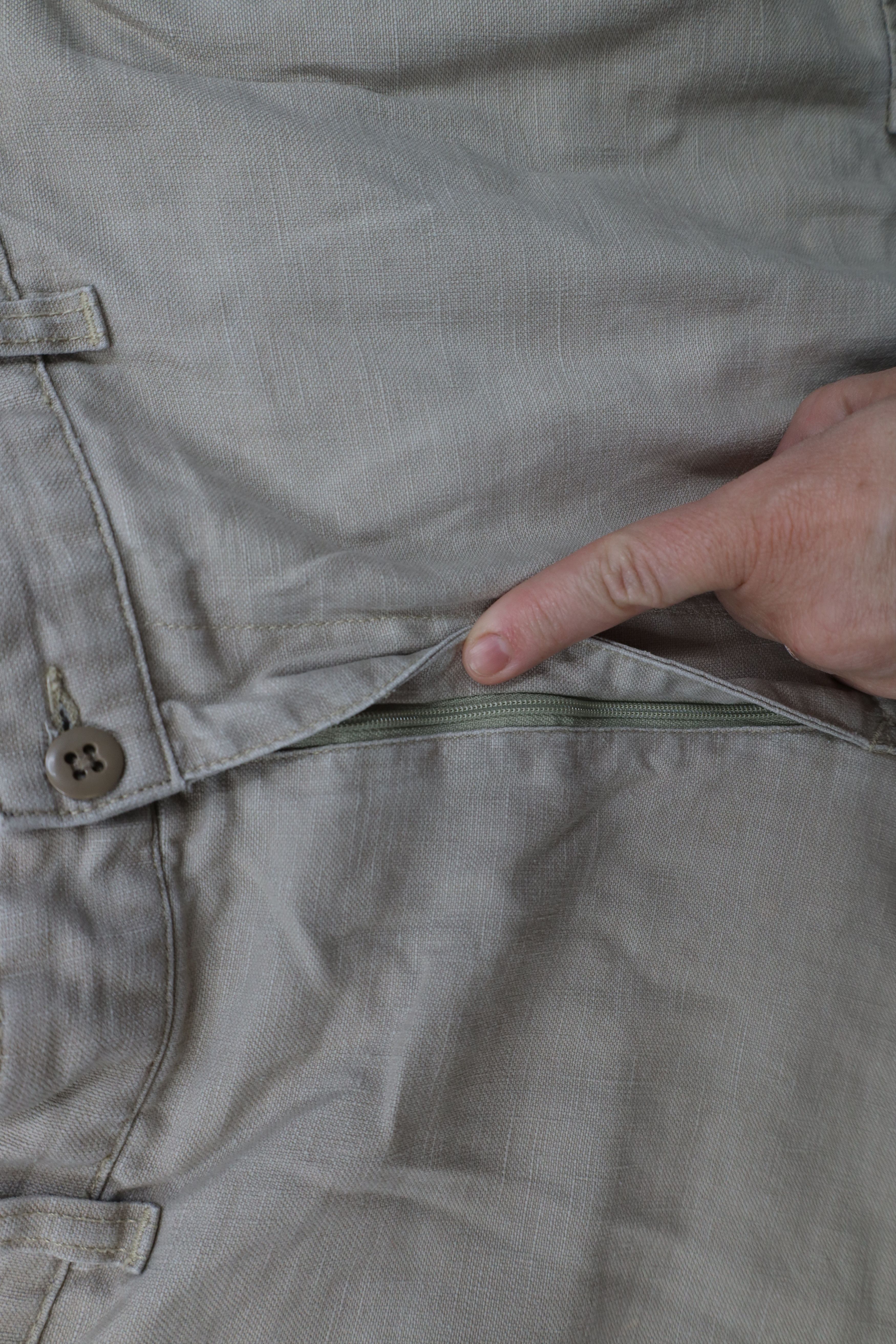 Tommy Hilfiger × Vintage Vintage 90s Tommy Hilfiger Linen Blend Wide Leg Cargo Pants Size US 36 / EU 52 - 6 Thumbnail