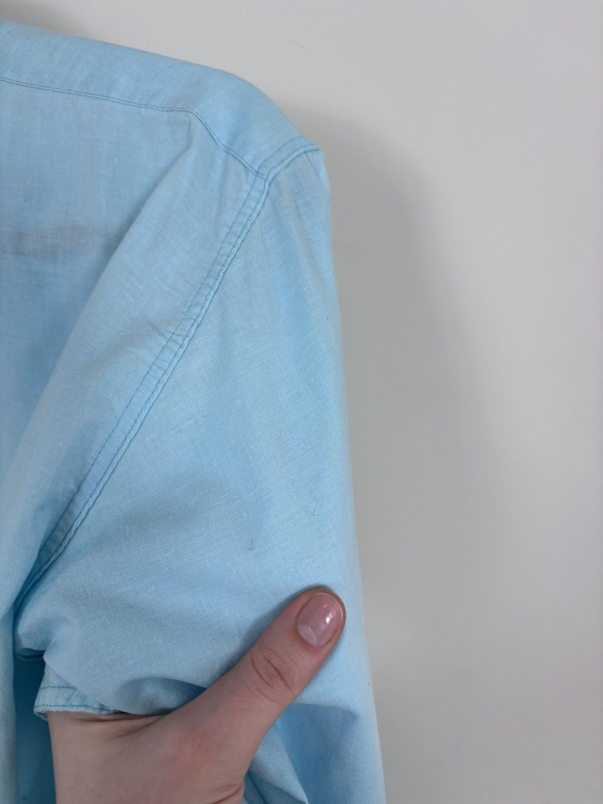 Valentino Vintage 1990s Valentino Jeans Men’s Blue Long Sleeve Shirt Size US M / EU 48-50 / 2 - 14 Thumbnail