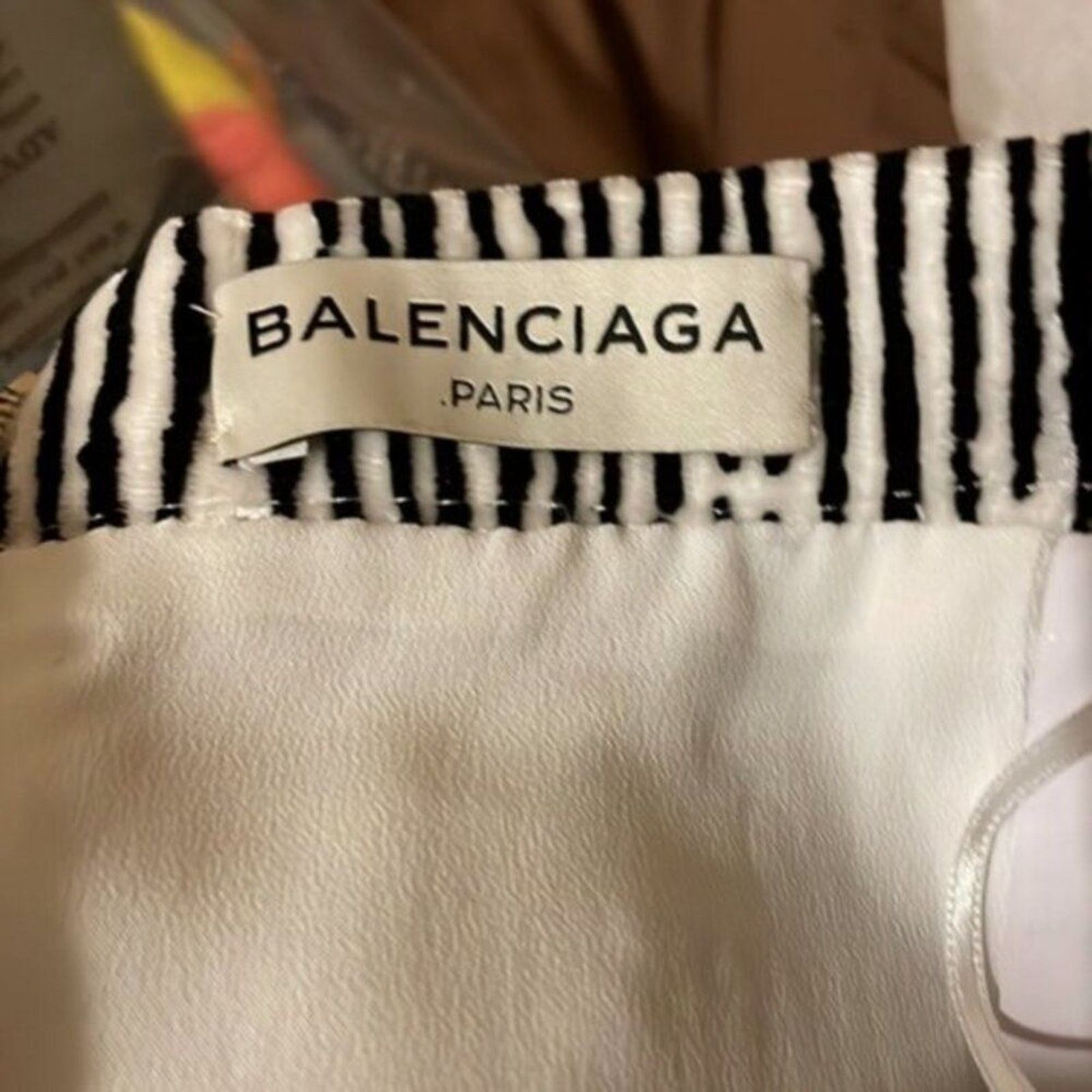 Balenciaga Balenciaga striped min skirt black and white size 6 Size 27" / US 4 / IT 40 - 7 Thumbnail