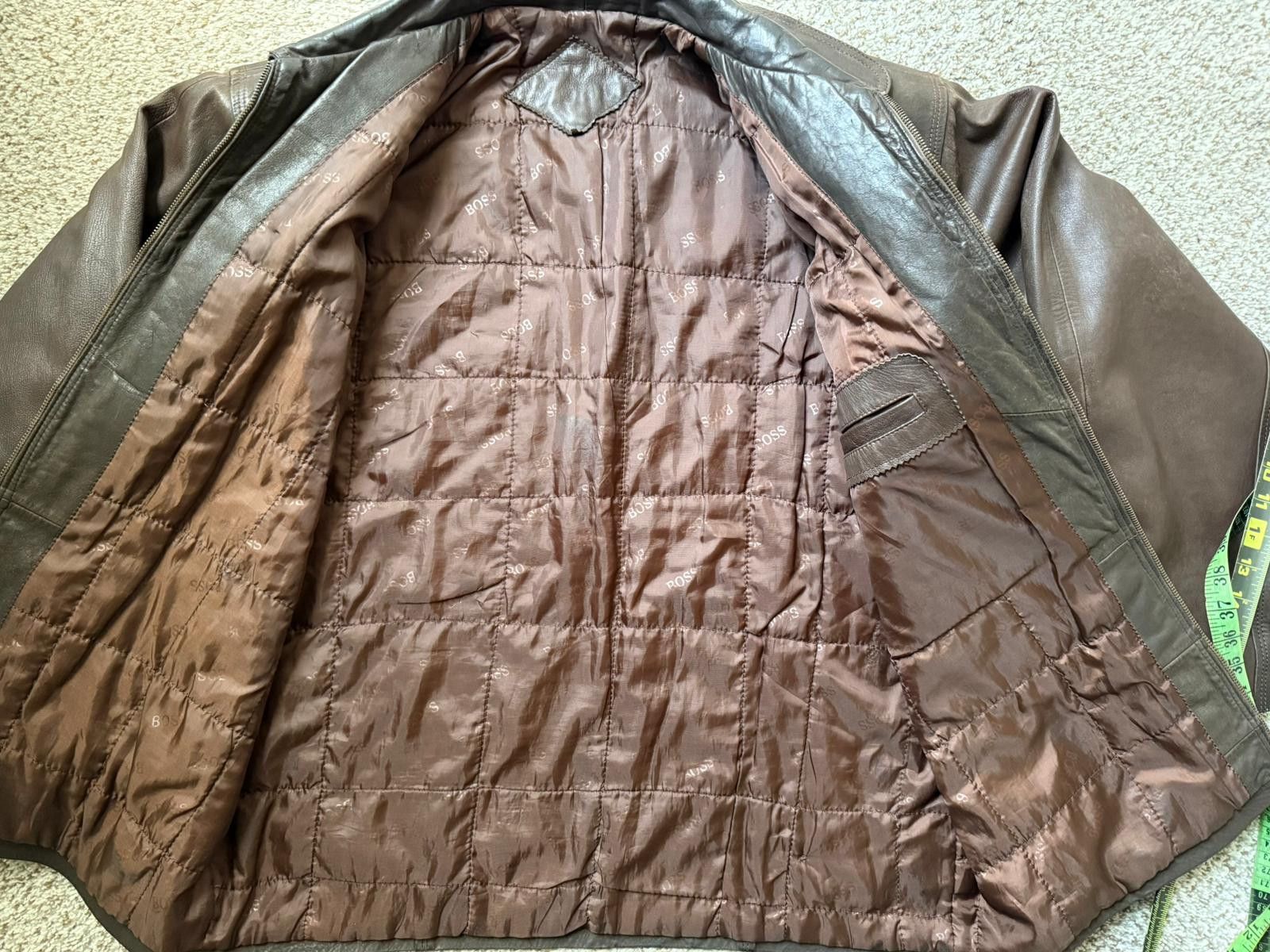 Other VINTAGE BOSS LEATHERS Men's XL Brown Leather Jacket Size US XL / EU 56 / 4 - 3 Thumbnail