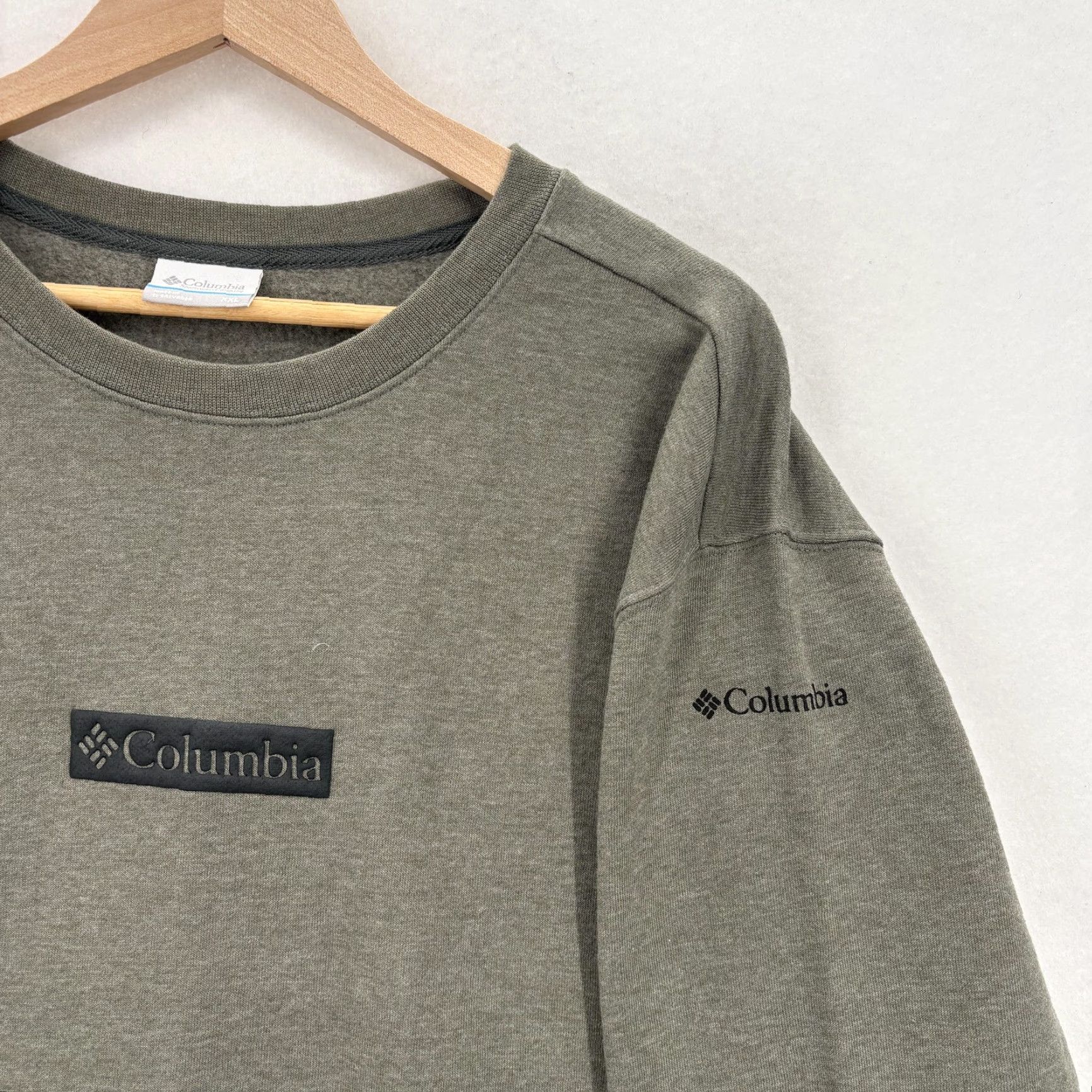 Vintage Columbia Trek Crew Sweatshirt Mens 2XL Green Fleece Pullover Regular Fit Outdoor Logo Size US XXL / EU 58 / 5 - 2 Thumbnail