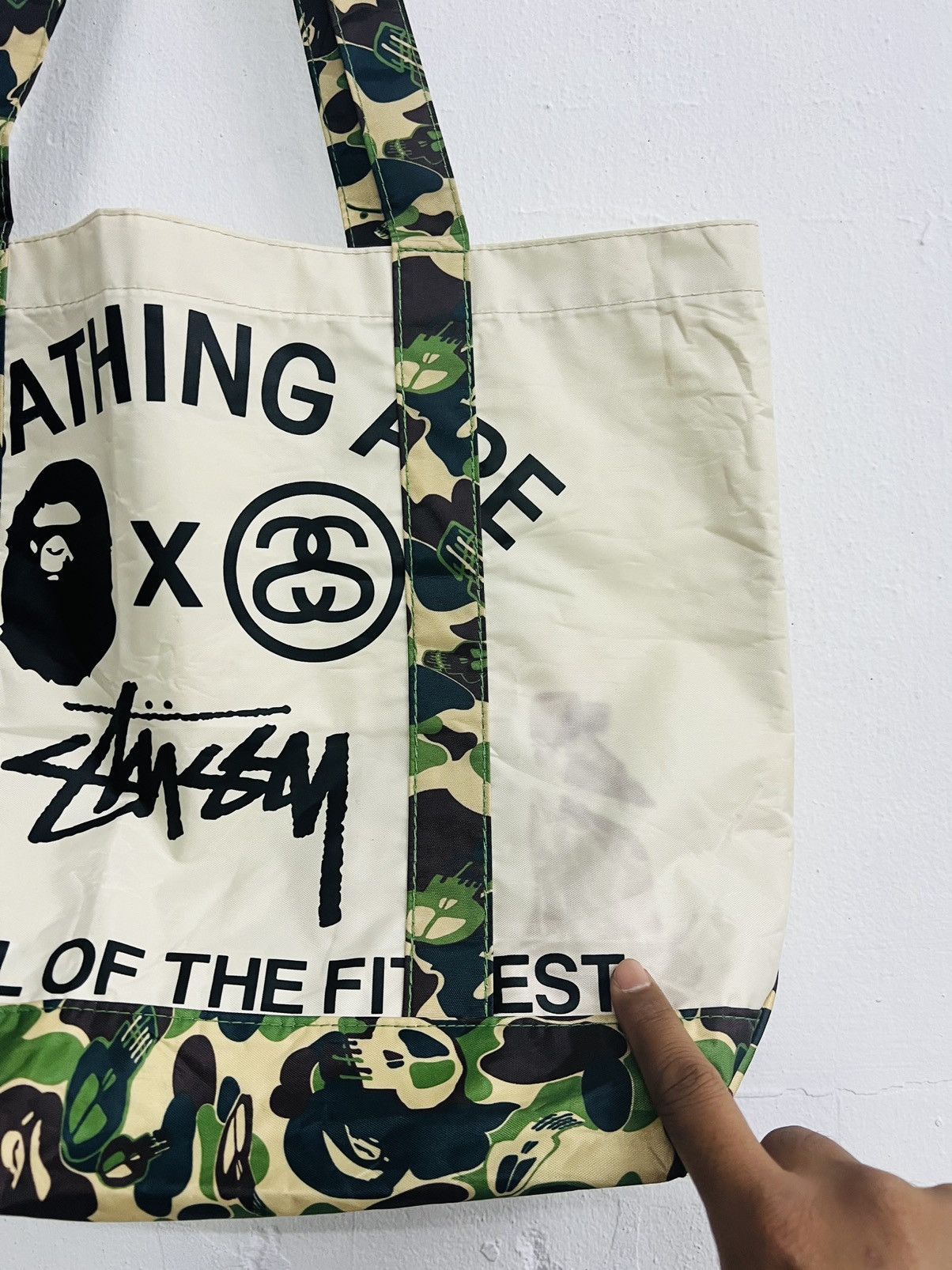Bape × Stussy BAPE x STUSSY TOTE BAG Size ONE SIZE - 5 Thumbnail